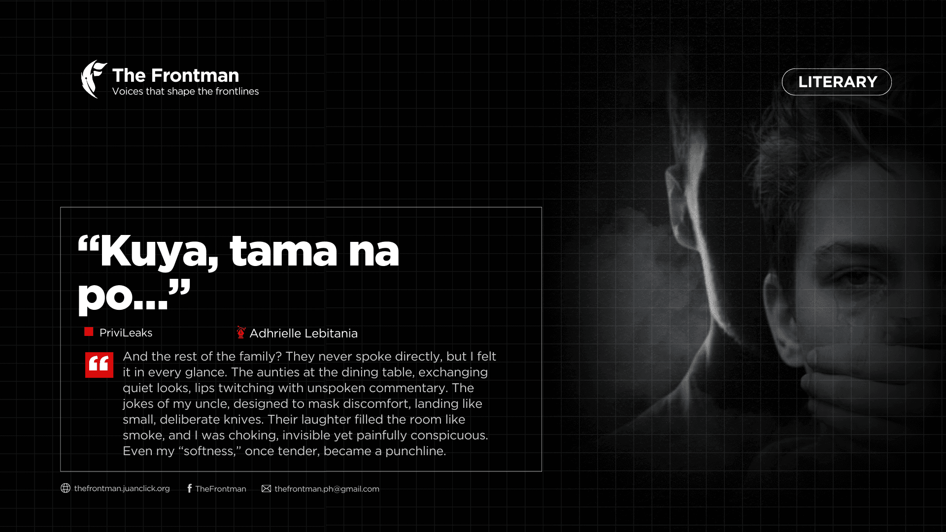 PANITIKAN | Kuya, Tama na po…