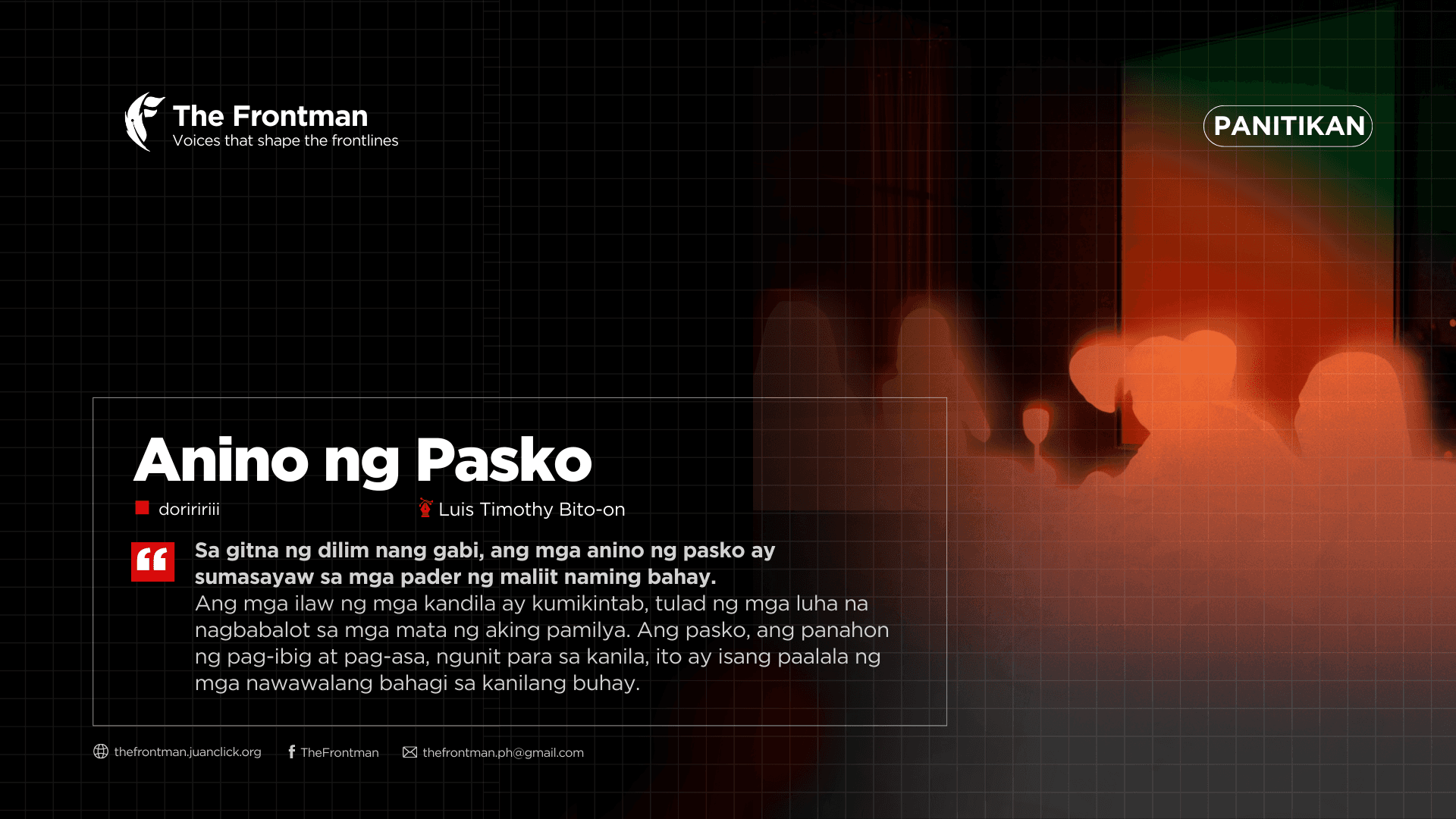 PANITIKAN | Anino ng Pasko