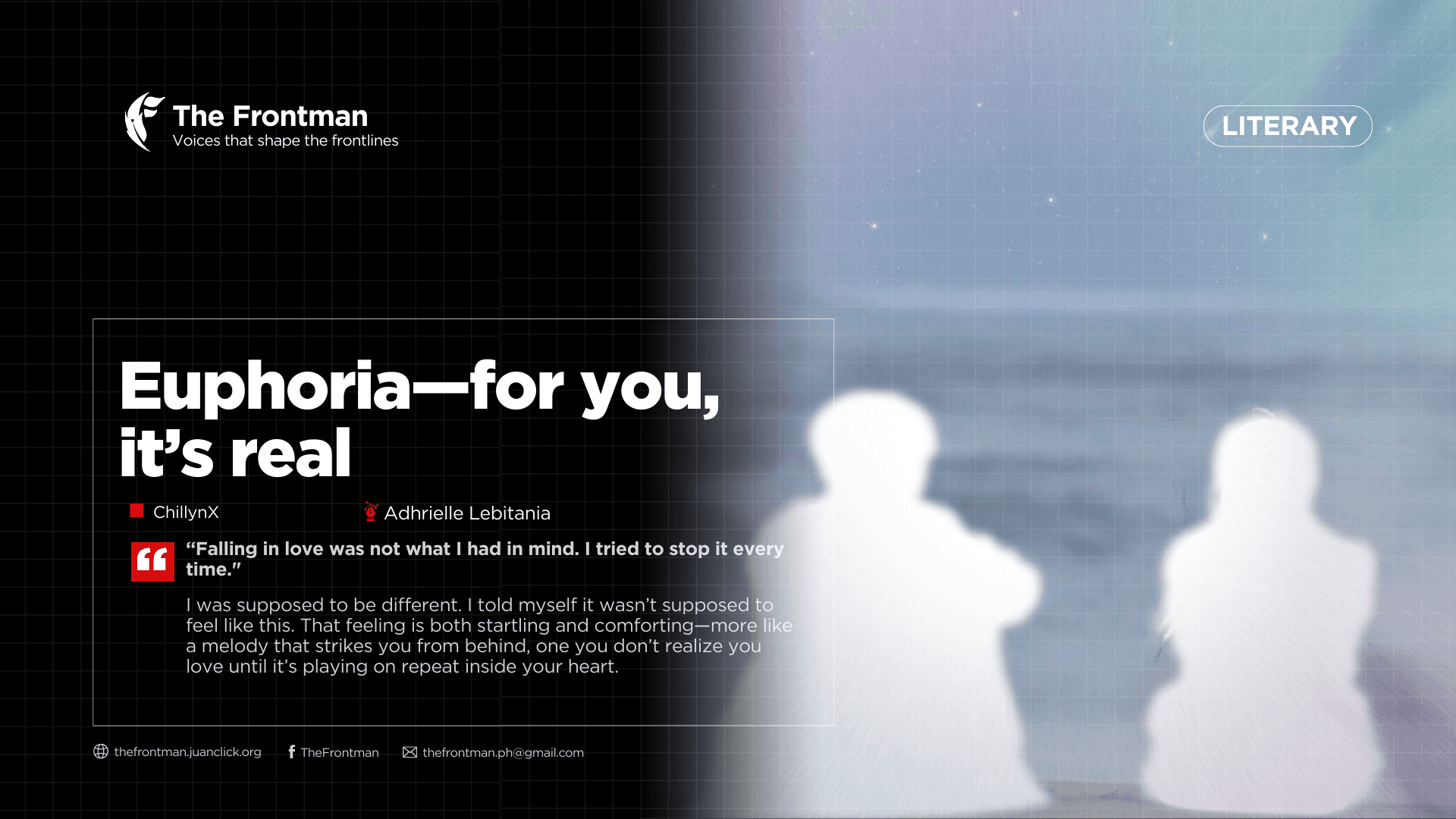 LITERARY | Euphoria—for you, it’s real