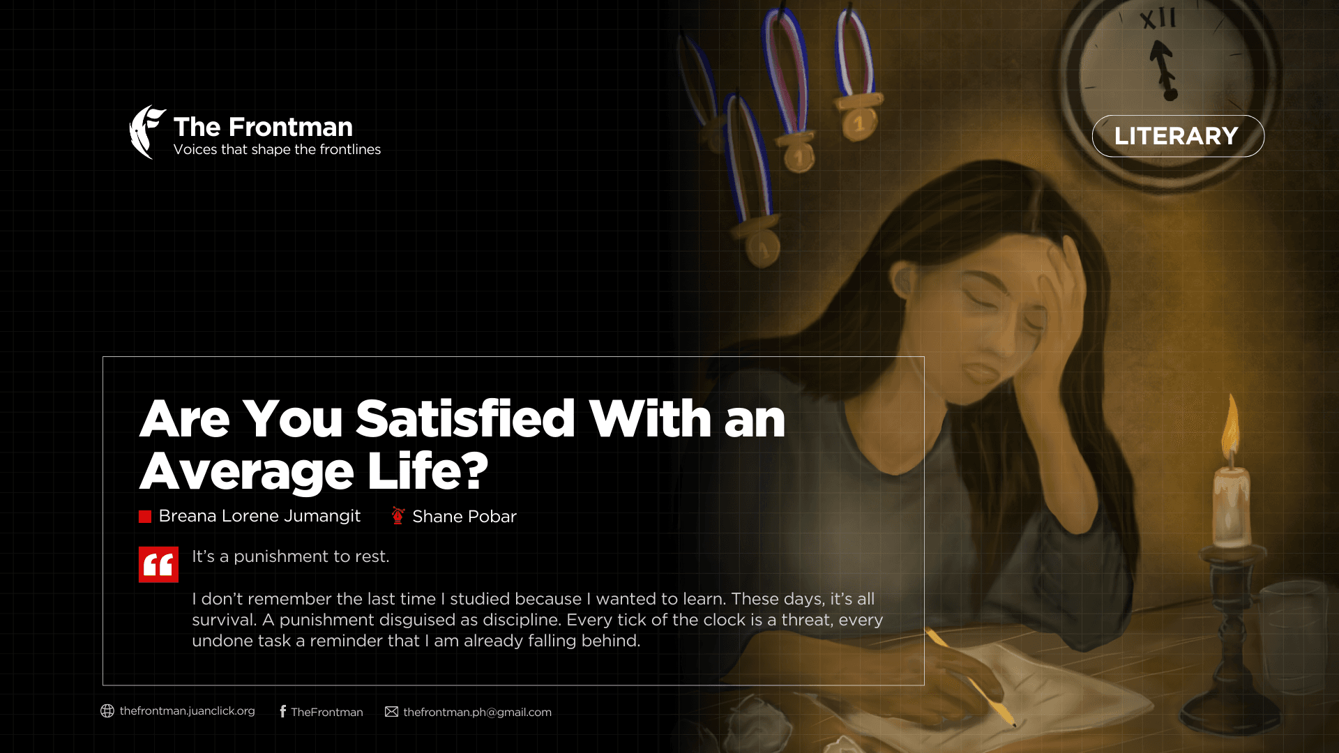 LITERARY | Are You Satisfied With an Average Life?