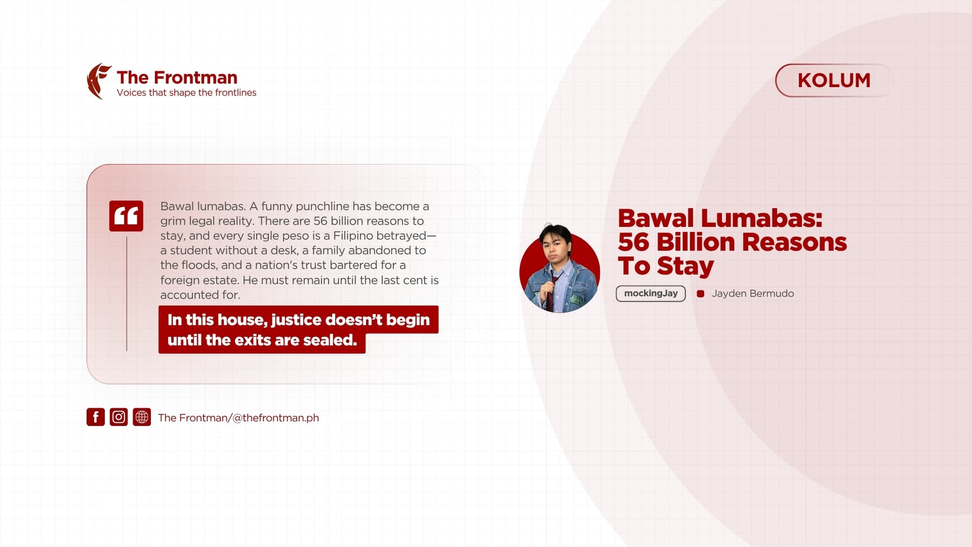 KOLUM | Bawal Lumabas: 56 Billion Reasons To Stay