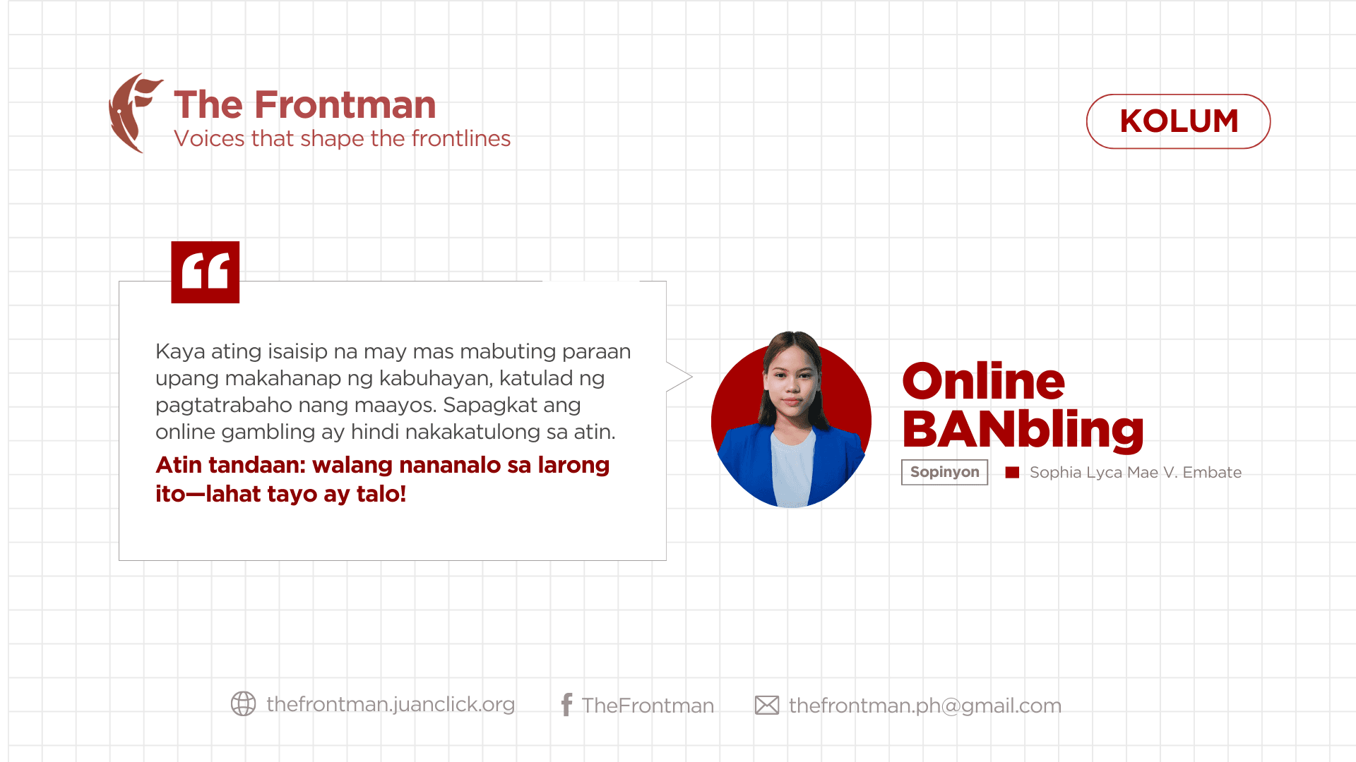 KOLUM | Online BANbling
