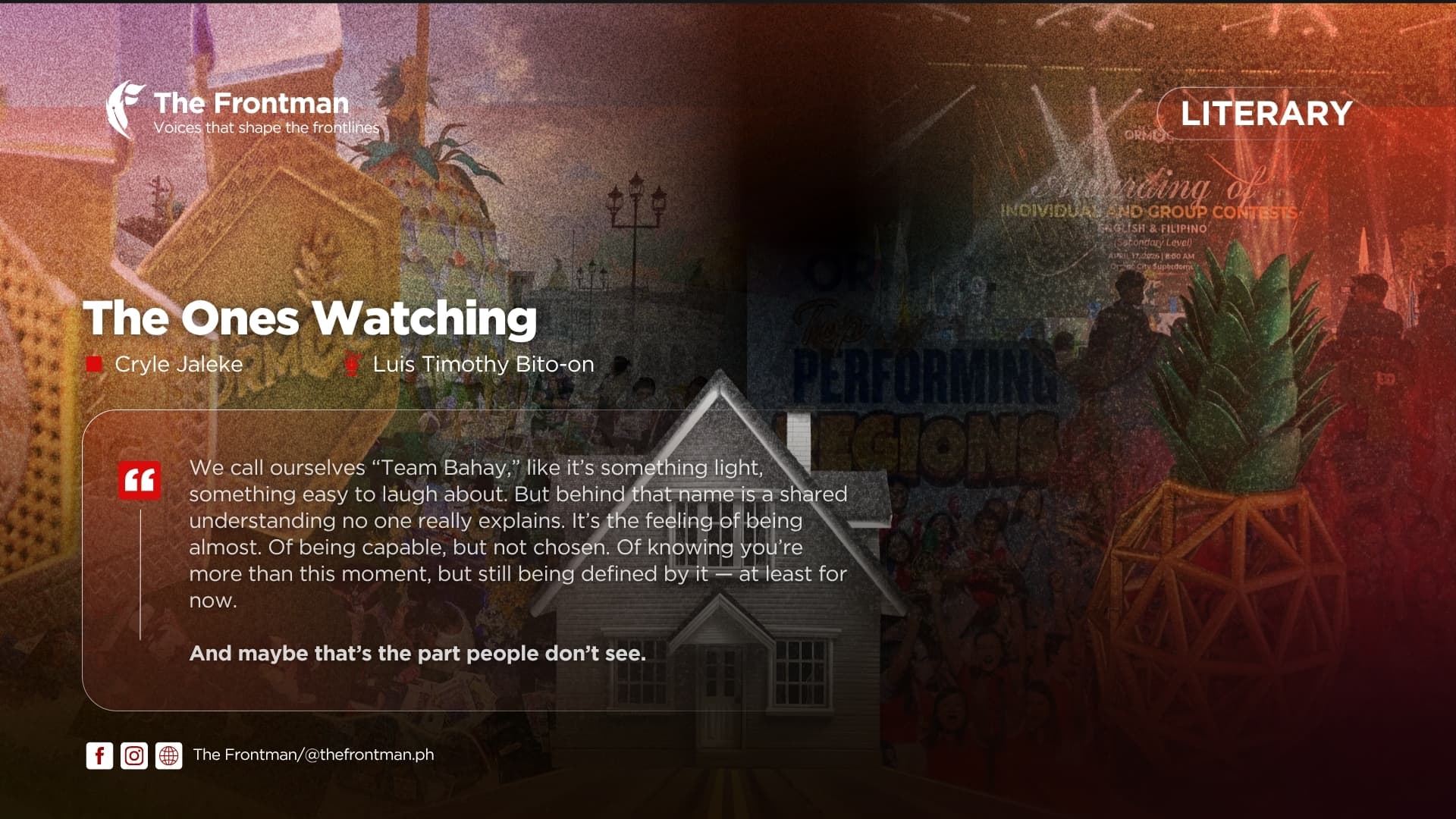 LITERARY | The Ones Watching