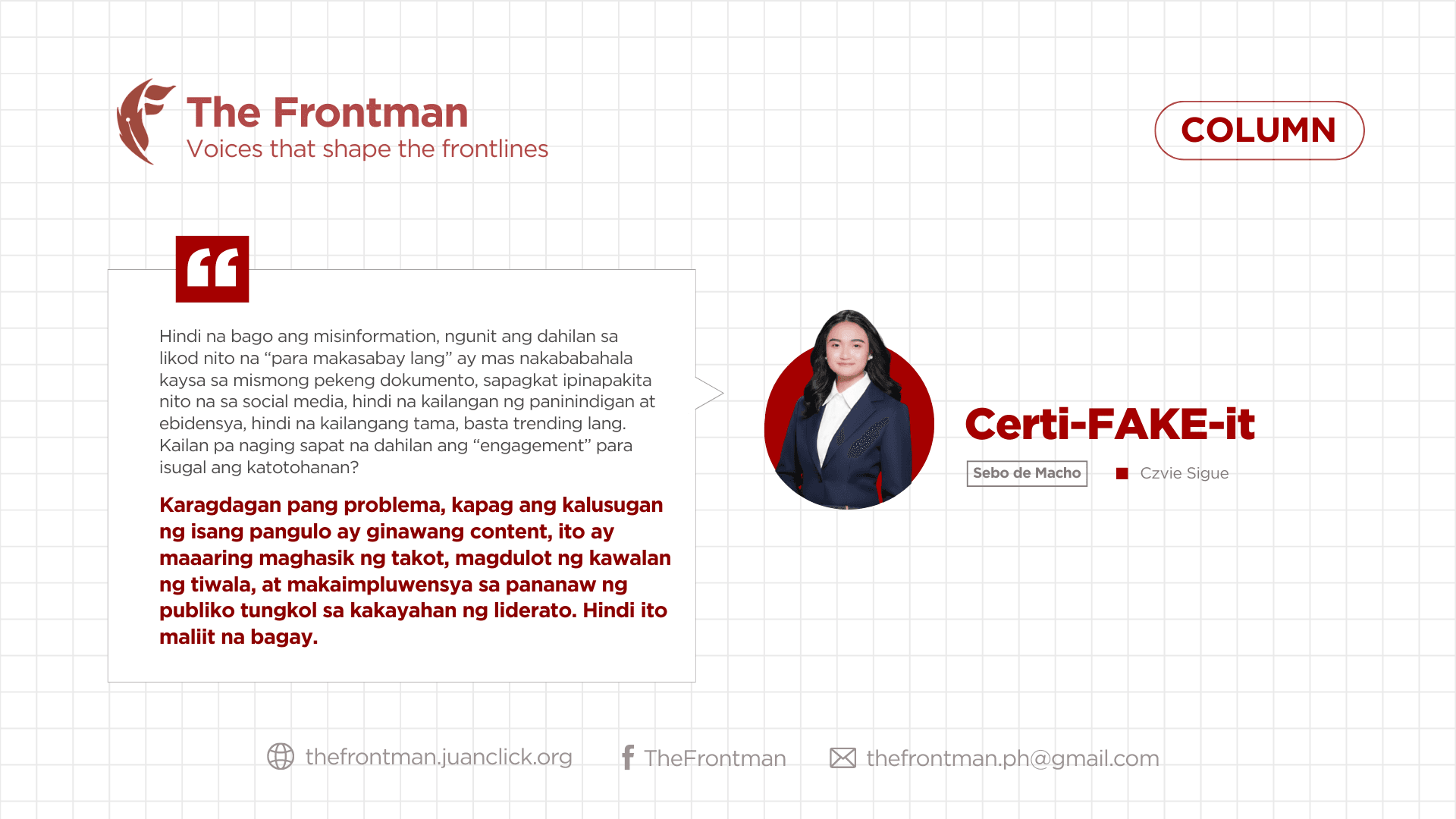 KOLUM | Certi-FAKE-it 