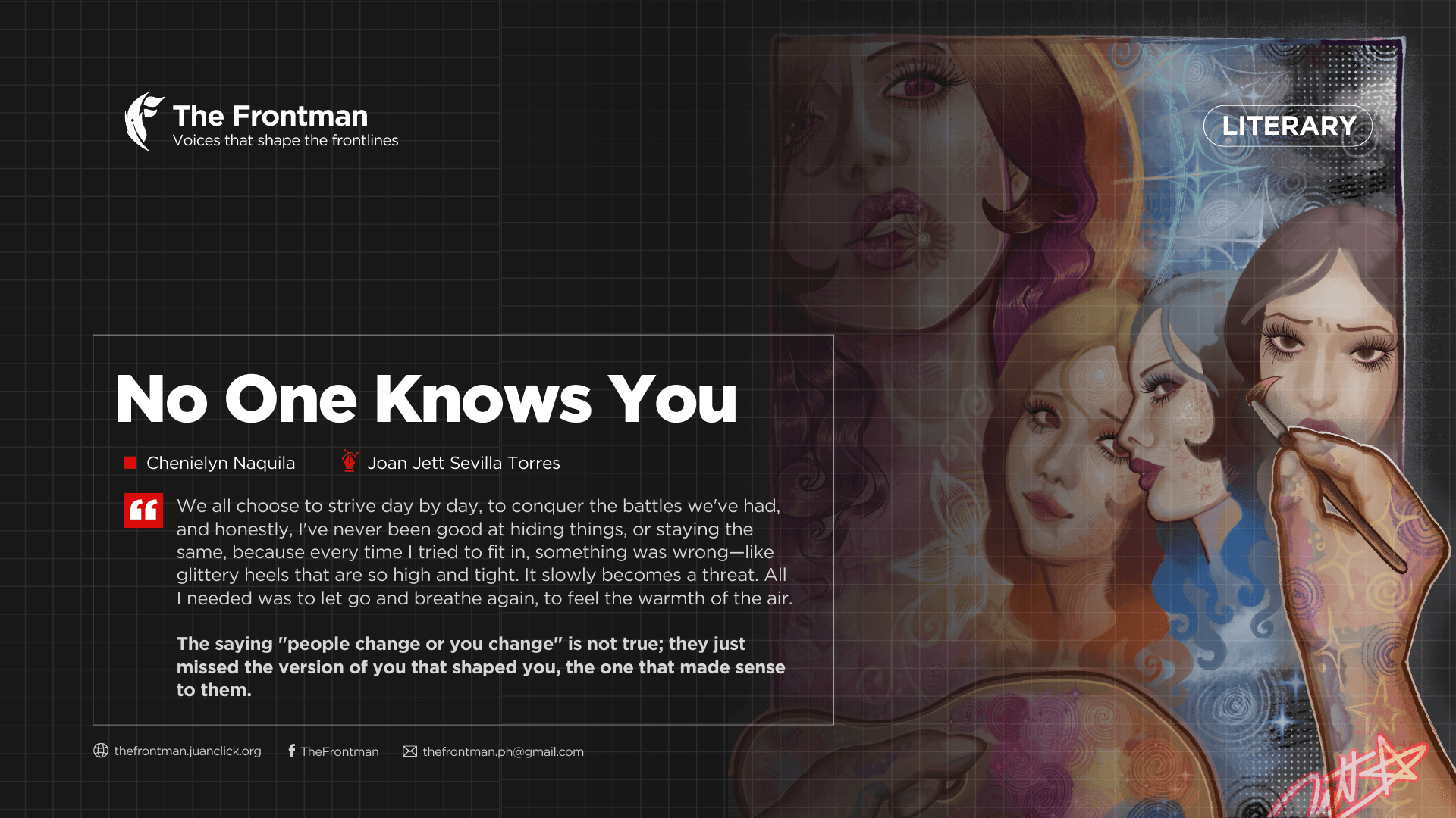 LITERARY | No one knows you