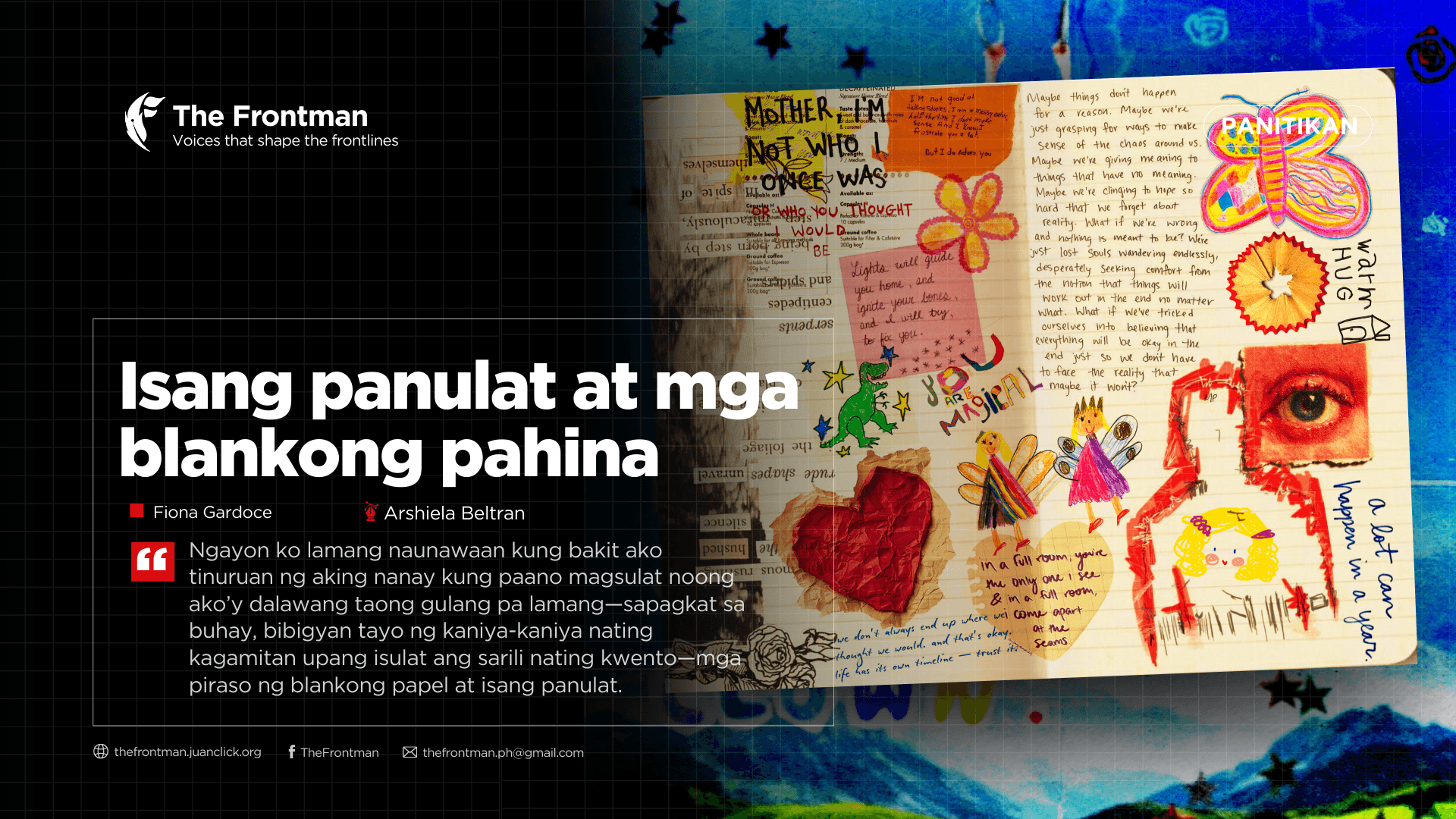 PANITIKAN | Isang Panulat at mga Blankong Pahina 
