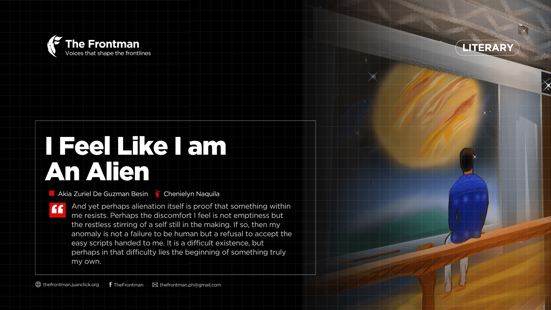 LITERARY | I Feel Like I am An Alien
