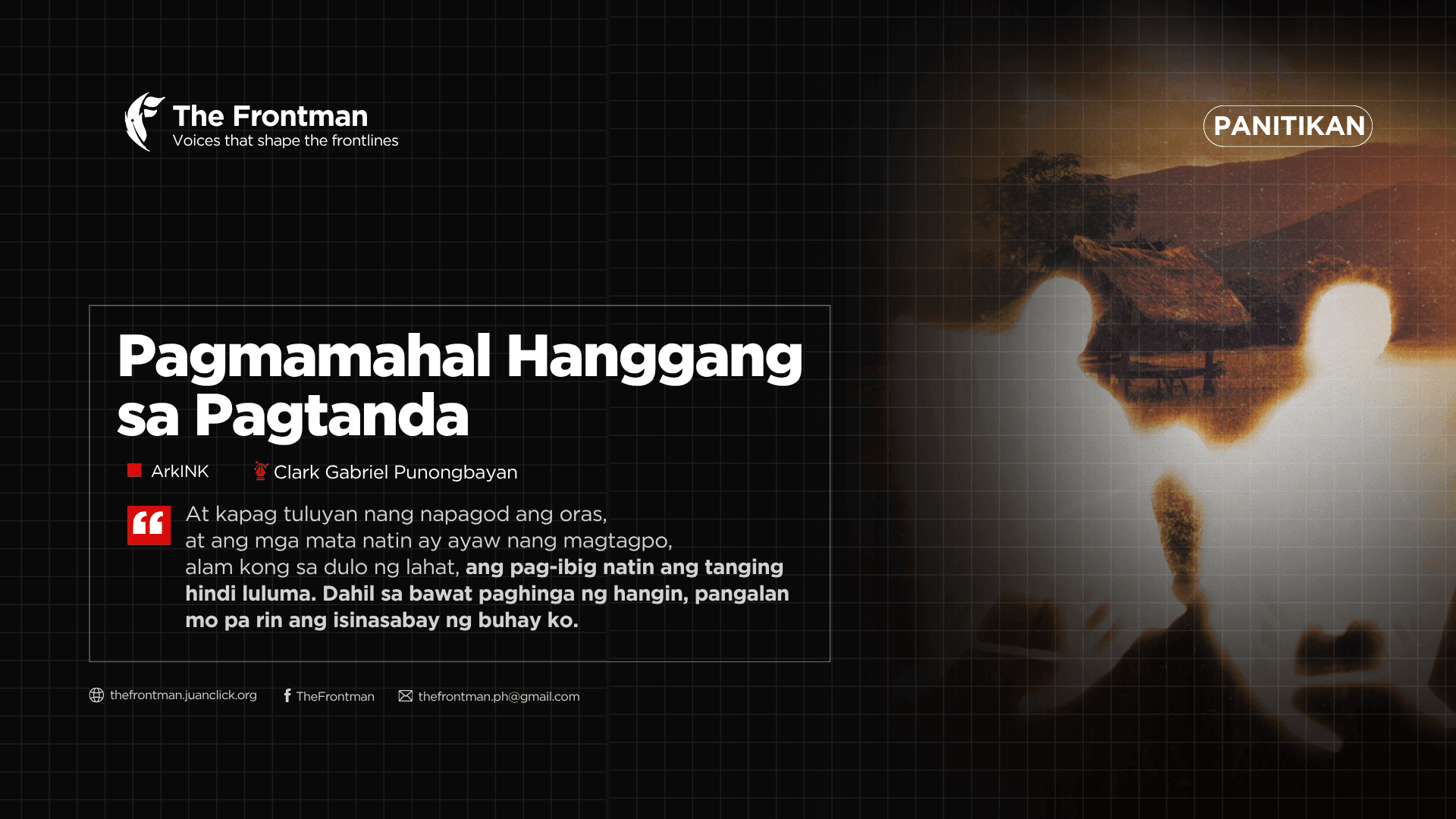 PANITIKAN | Pagmamahal hanggang sa Pagtanda