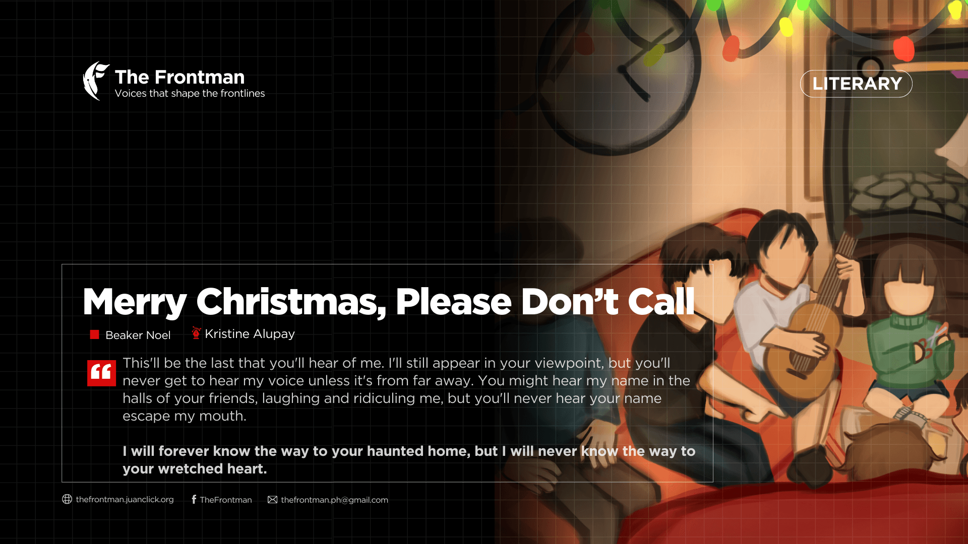 LITERARY | Merry Christmas, Please Don't Call
