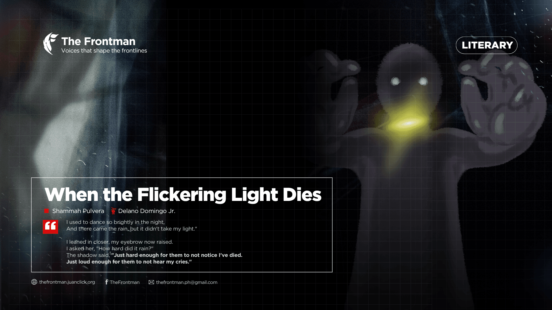 LITERARY | When The Flickering Light Dies