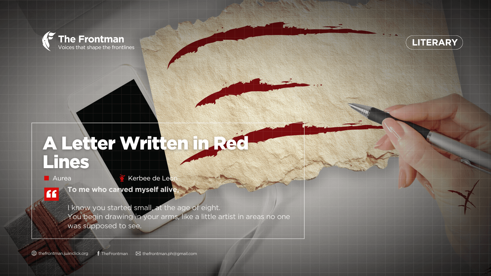 LITERARY | ‎A Letter Written in Red Lines