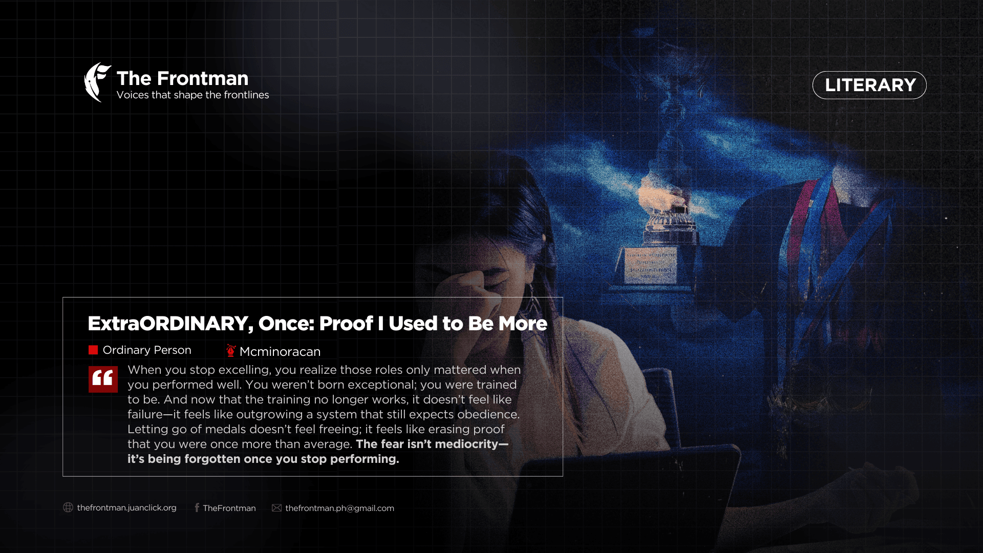 LITERARY | ExtraORDINARY, Once: Proof I Used to Be More