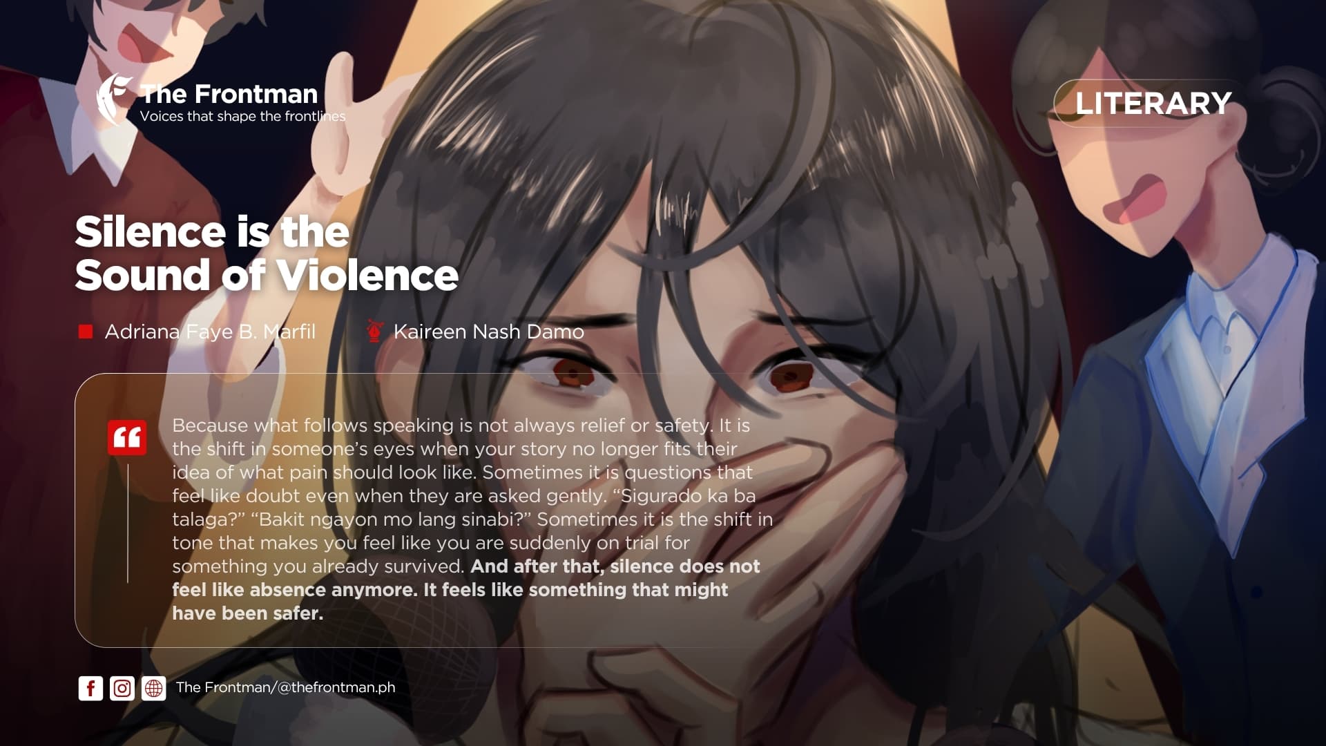 LITERARY | Silence is the Sound of Violence