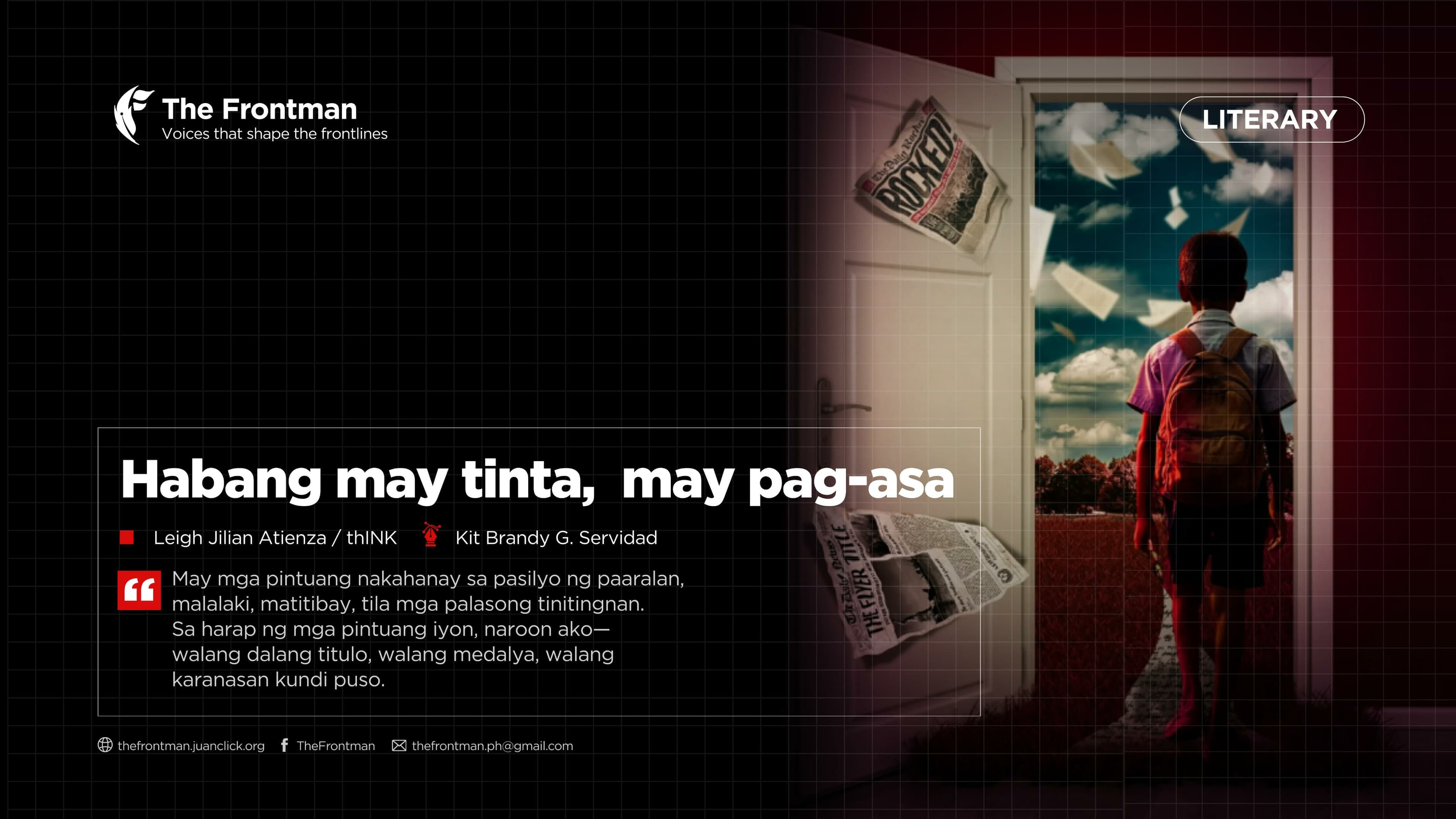 PANITIKAN | Habang may tinta, may pag-asa