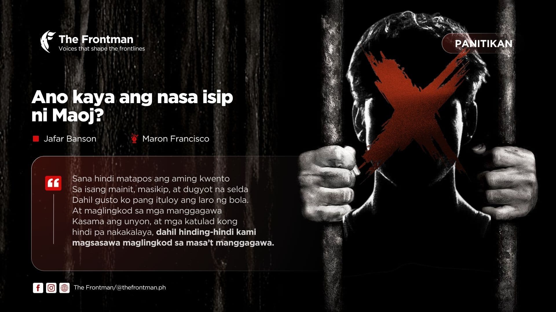 PANITIKAN | Ano kaya ang nasa isip ni Maoj? 