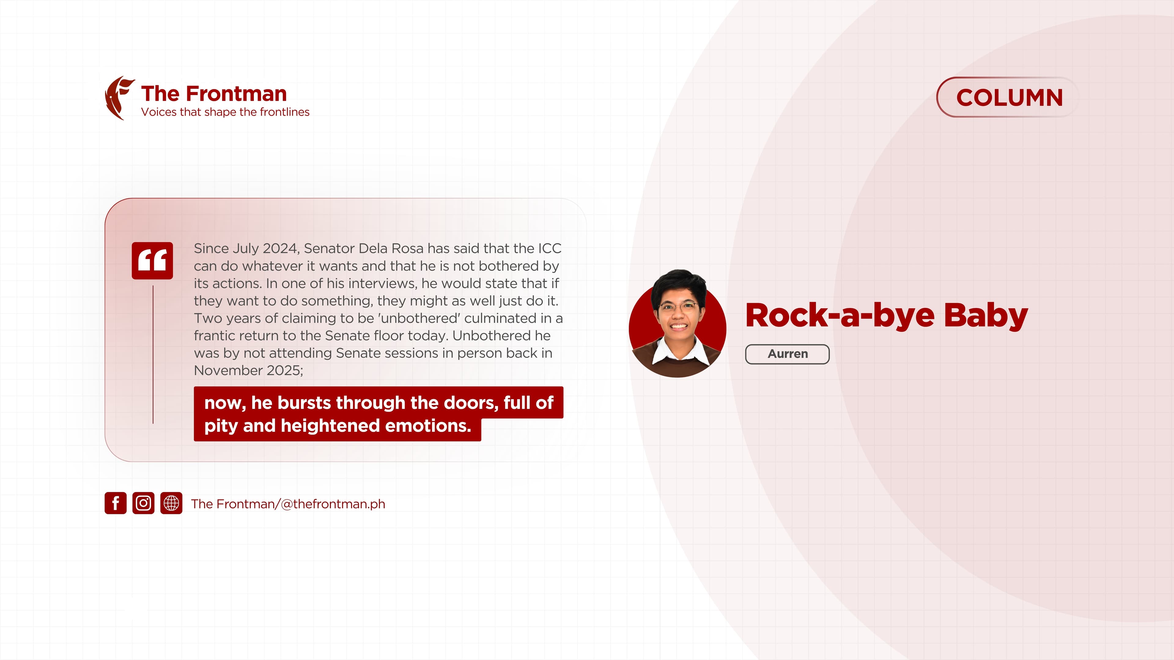 COLUMN | Rock-a-bye Baby