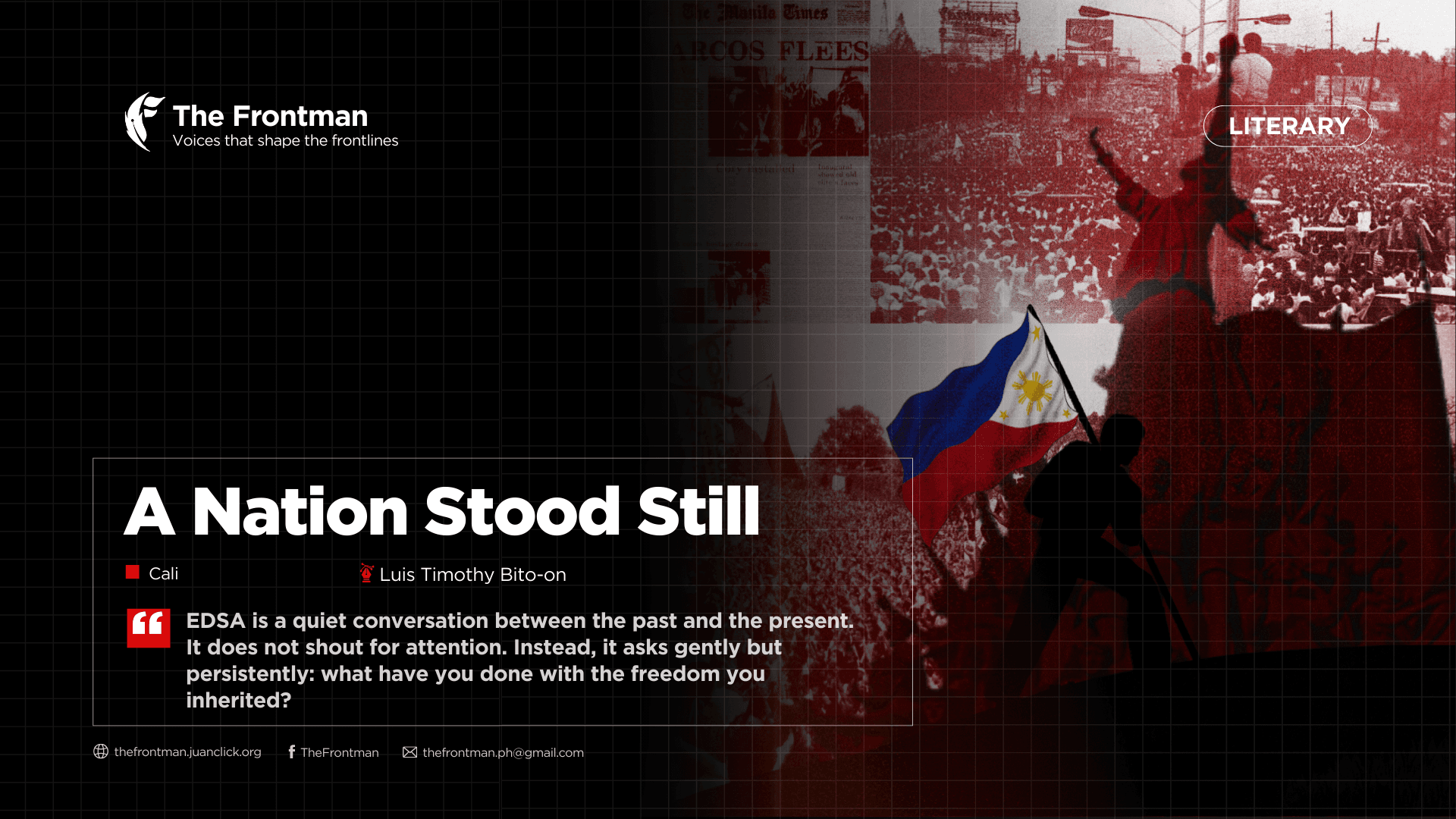 LITERARY | A Nation Stood Still