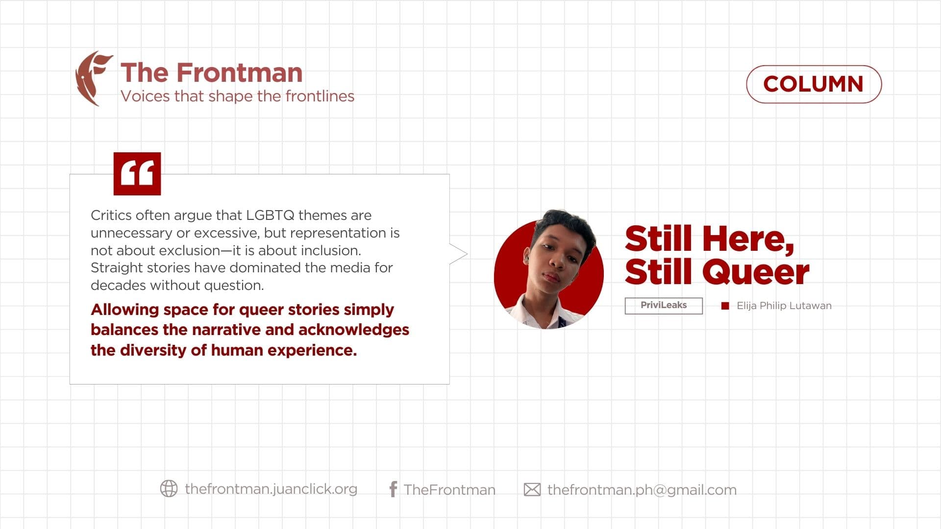 COLUMN | Still Here, Still Queer