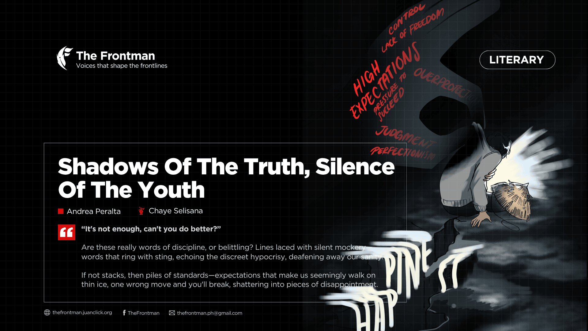 LITERARY | Shadows Of The Truth, Silence Of The Youth