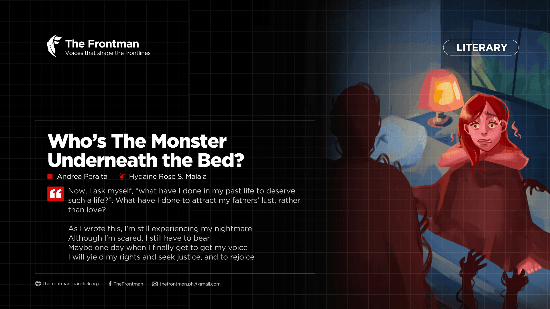 LITERARY | Who's The Monster Underneath The Bed?
