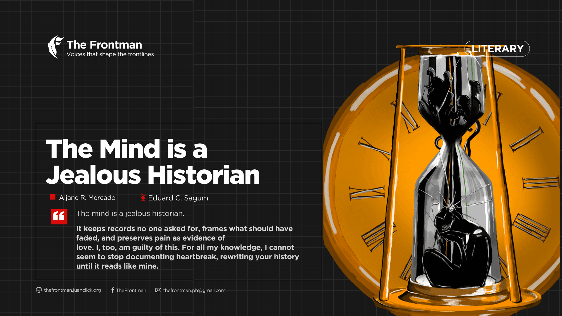 LITERARY | The Mind is a Jealous Historian
