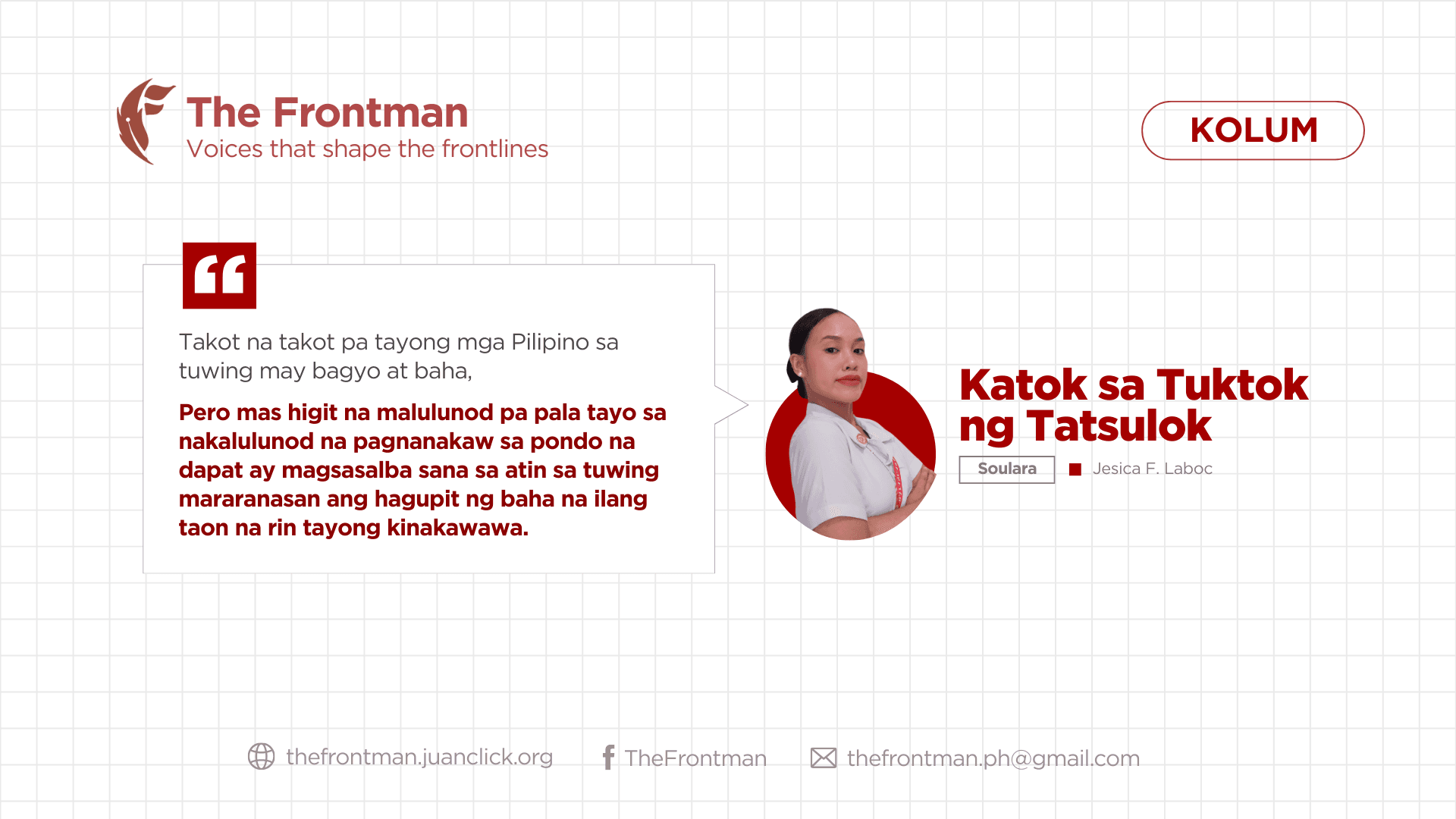 KOLUM | Katok sa Tuktok ng Tatsulok