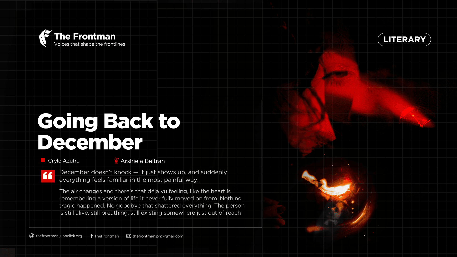 LITERARY | Going Back to December