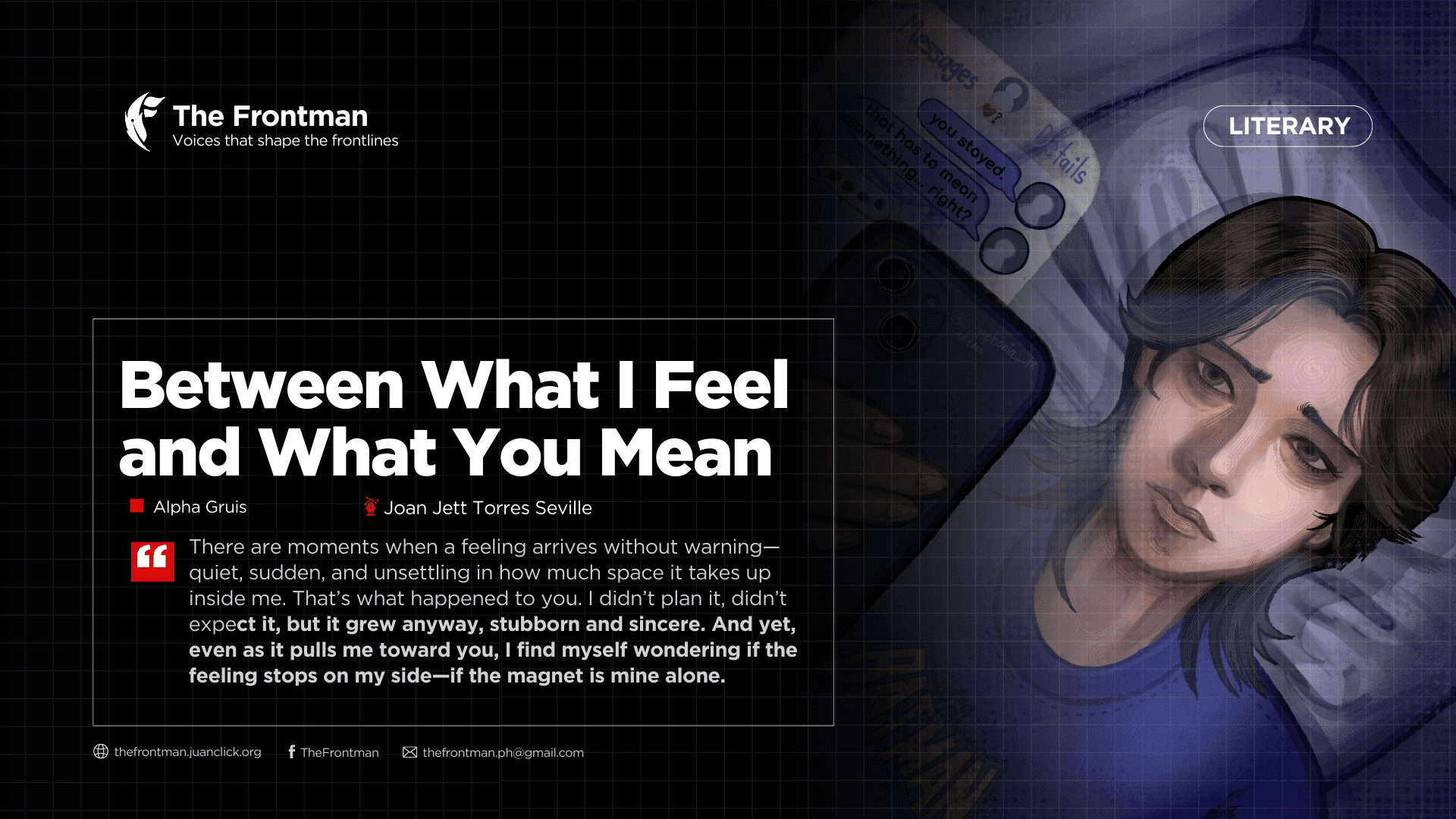 LITERARY | Between What I Feel and What You Mean