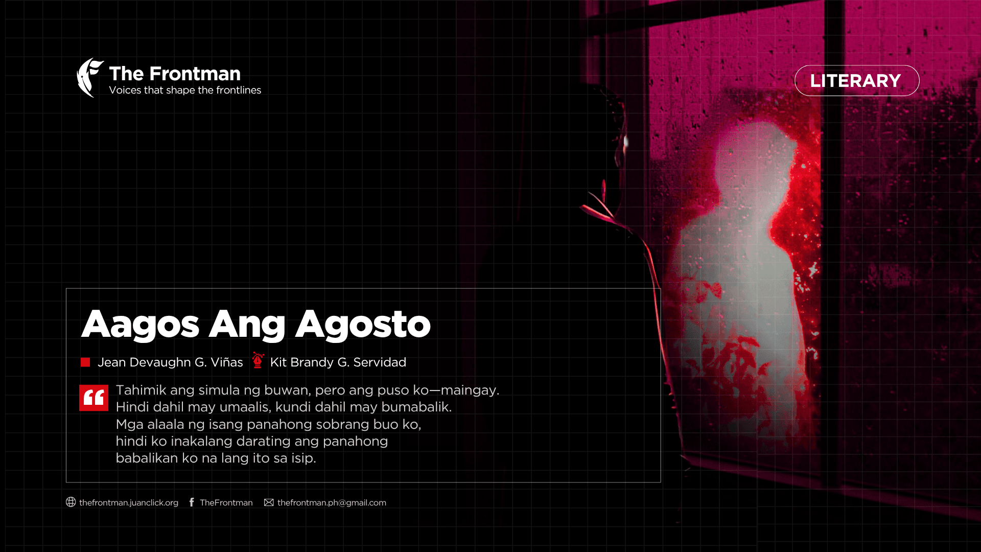 PANITIKAN | Aagos Ang Agosto