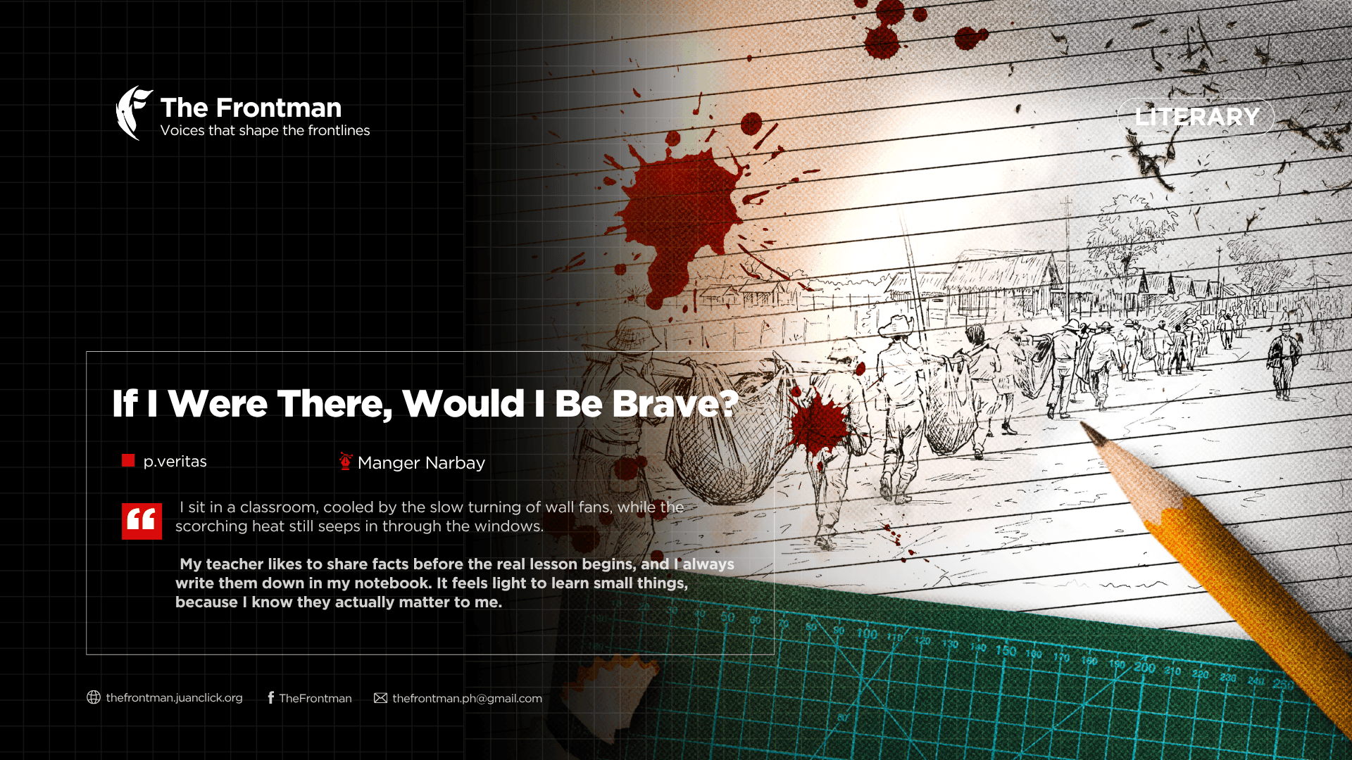 LITERARY | If I Were There, Would I Be Brave?