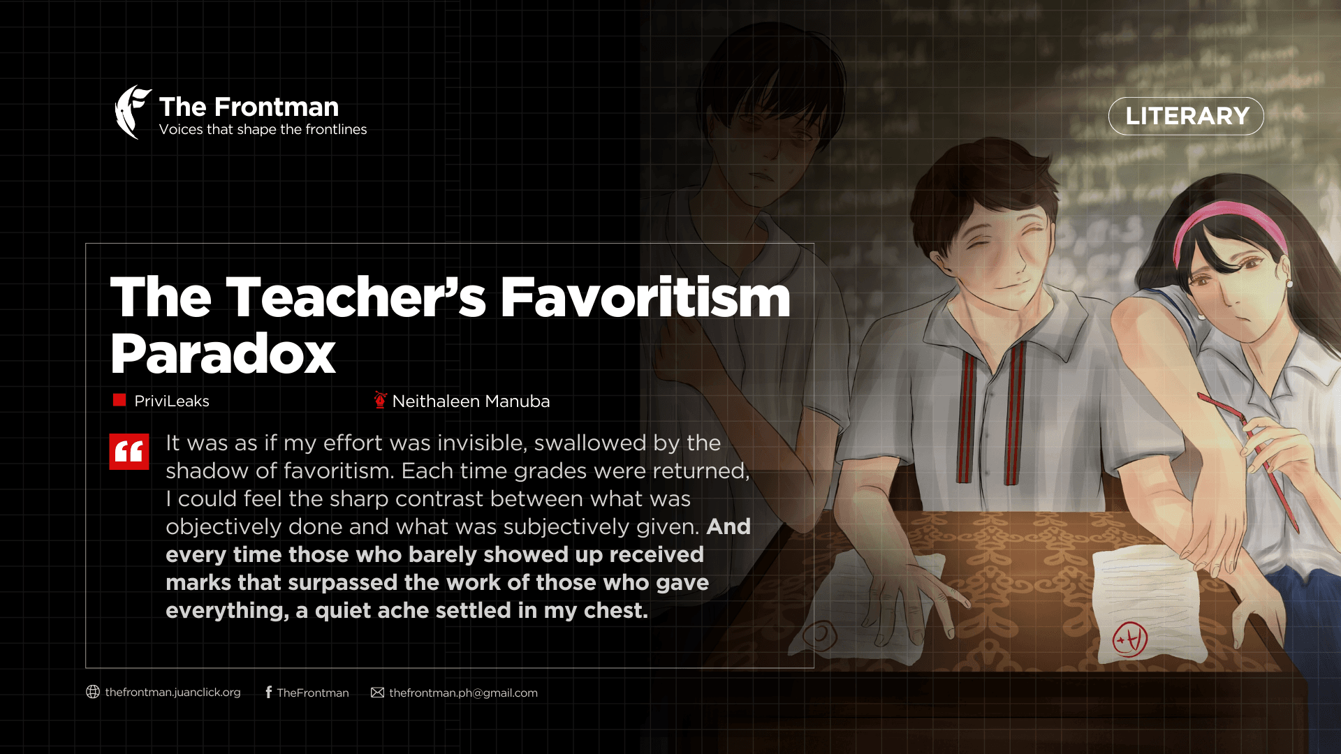 LITERARY | The Teacher's Favoritism Paradox