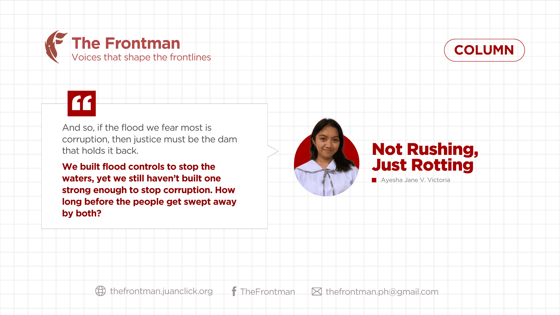 COLUMN | Not Rushing, Just Rotting