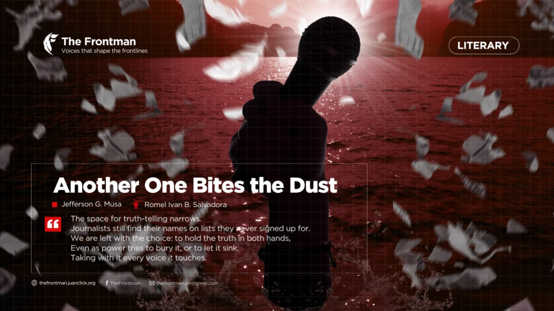 LITERARY | Another one bites the dust.