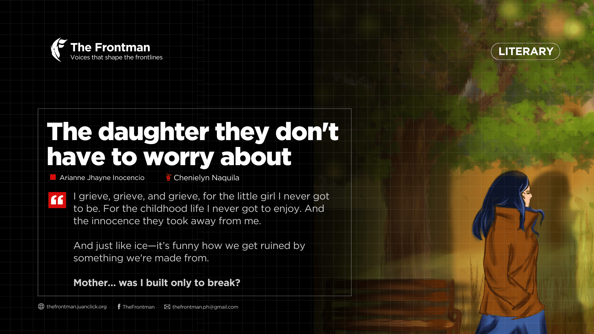 LITERARY | The daughter they don't have to worry about