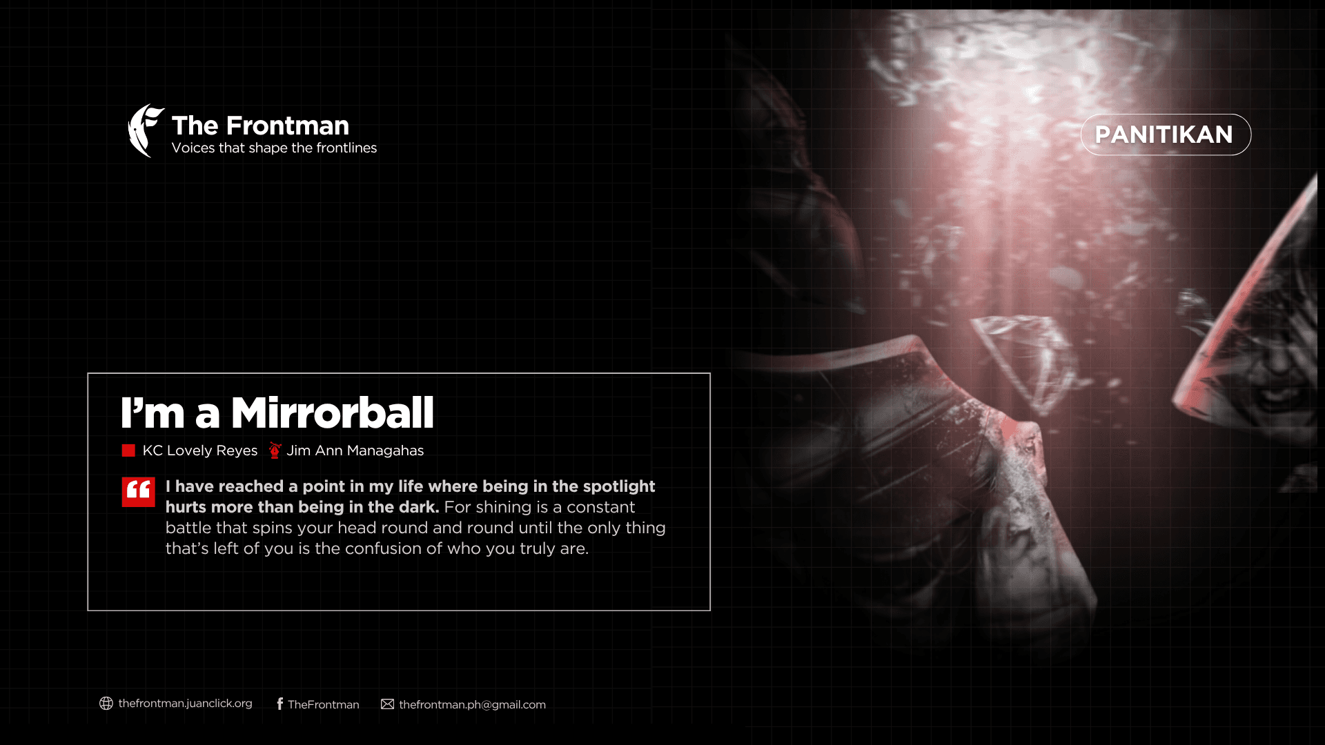 LITERARY | I’m a Mirrorball