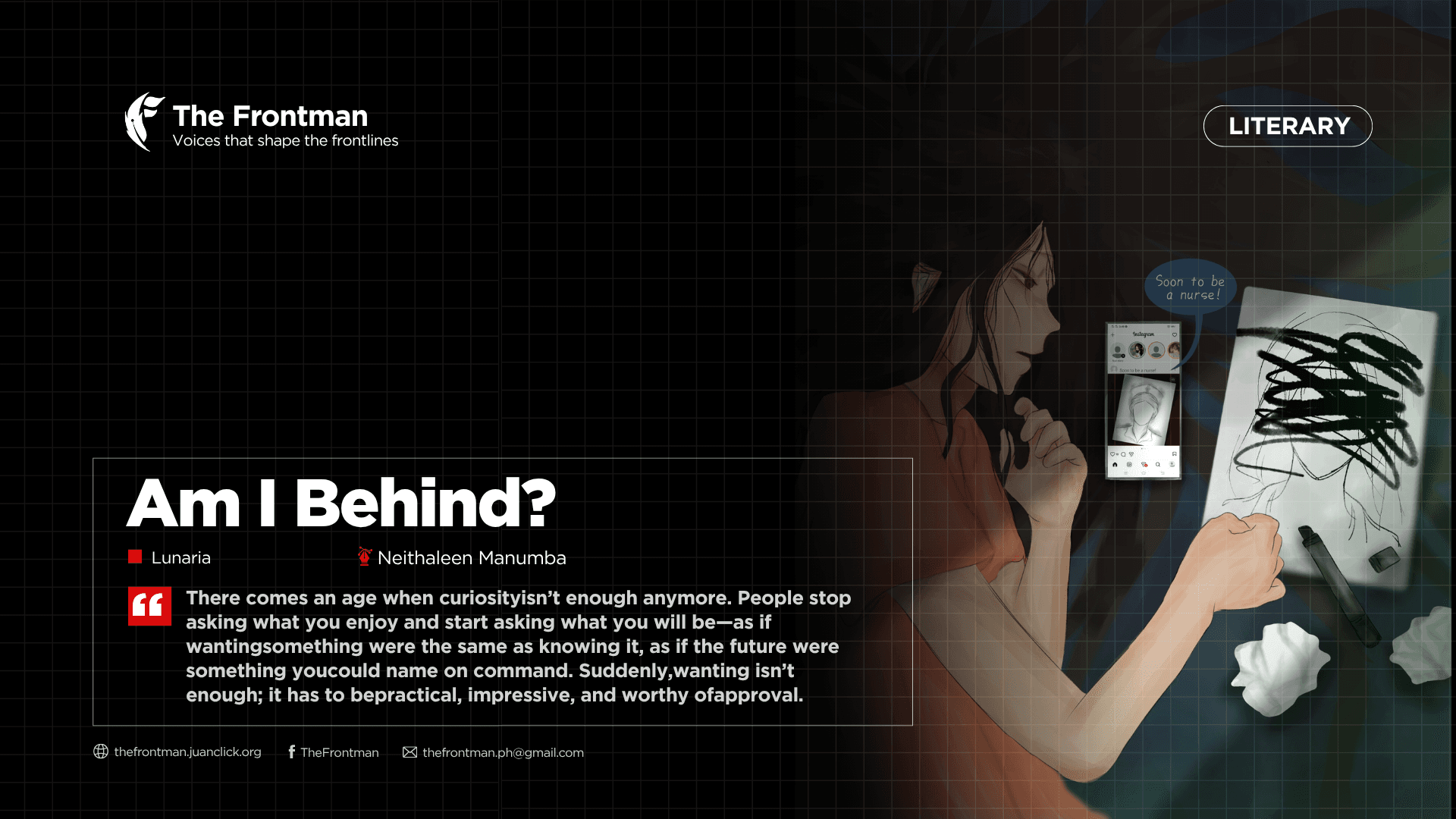 LITERARY | Am I behind?