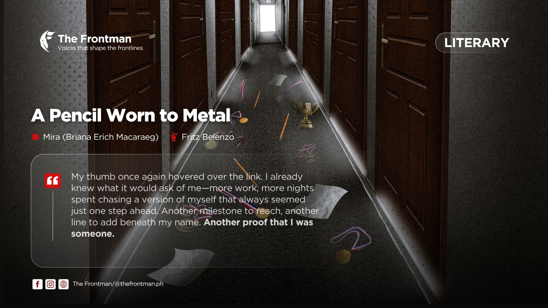 LITERARY | A Pencil Worn to Metal