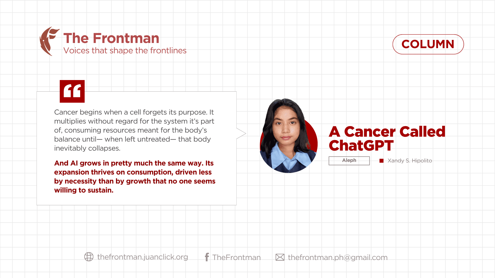 COLUMN | A Cancer Called ChatGPT