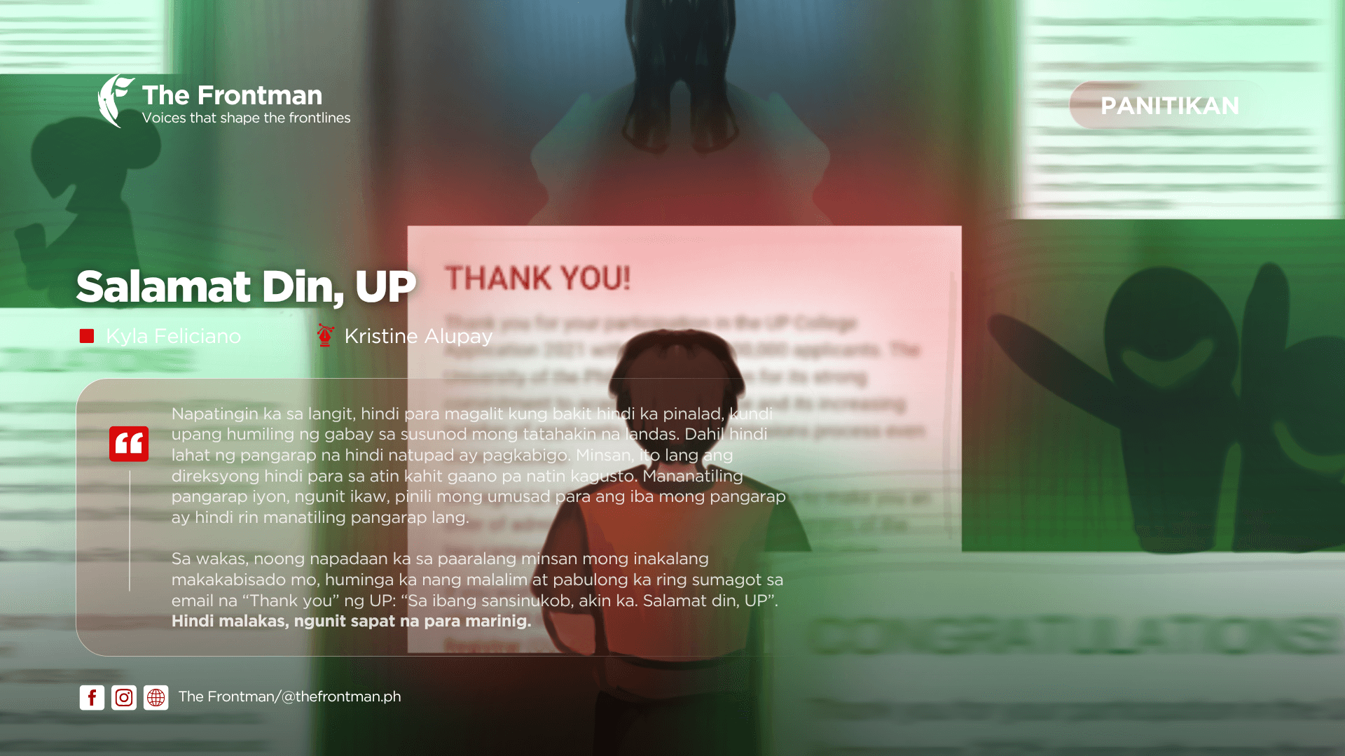 PANITIKAN | Salamat Din, UP