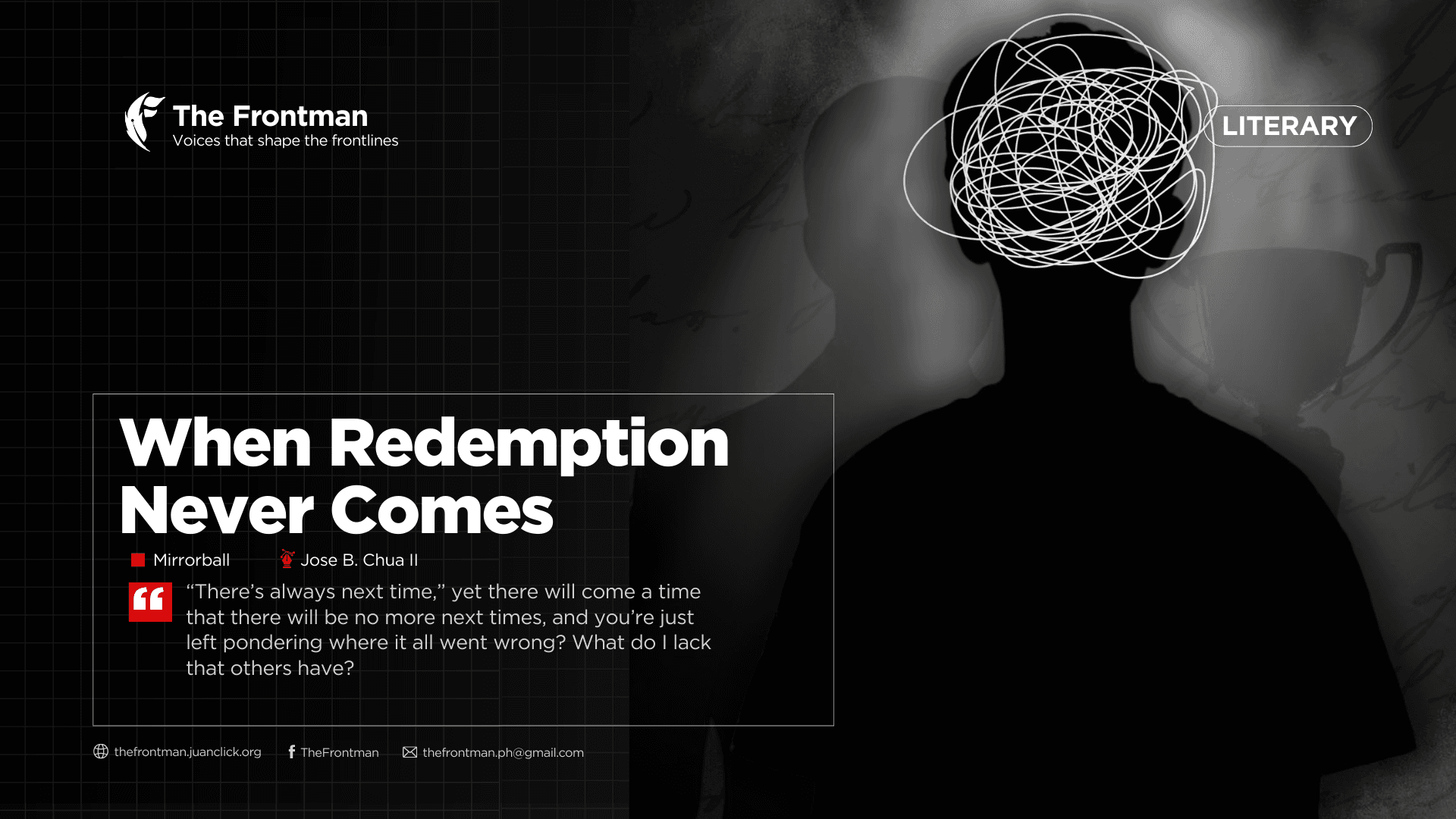 LITERARY | When Redemption Never Comes