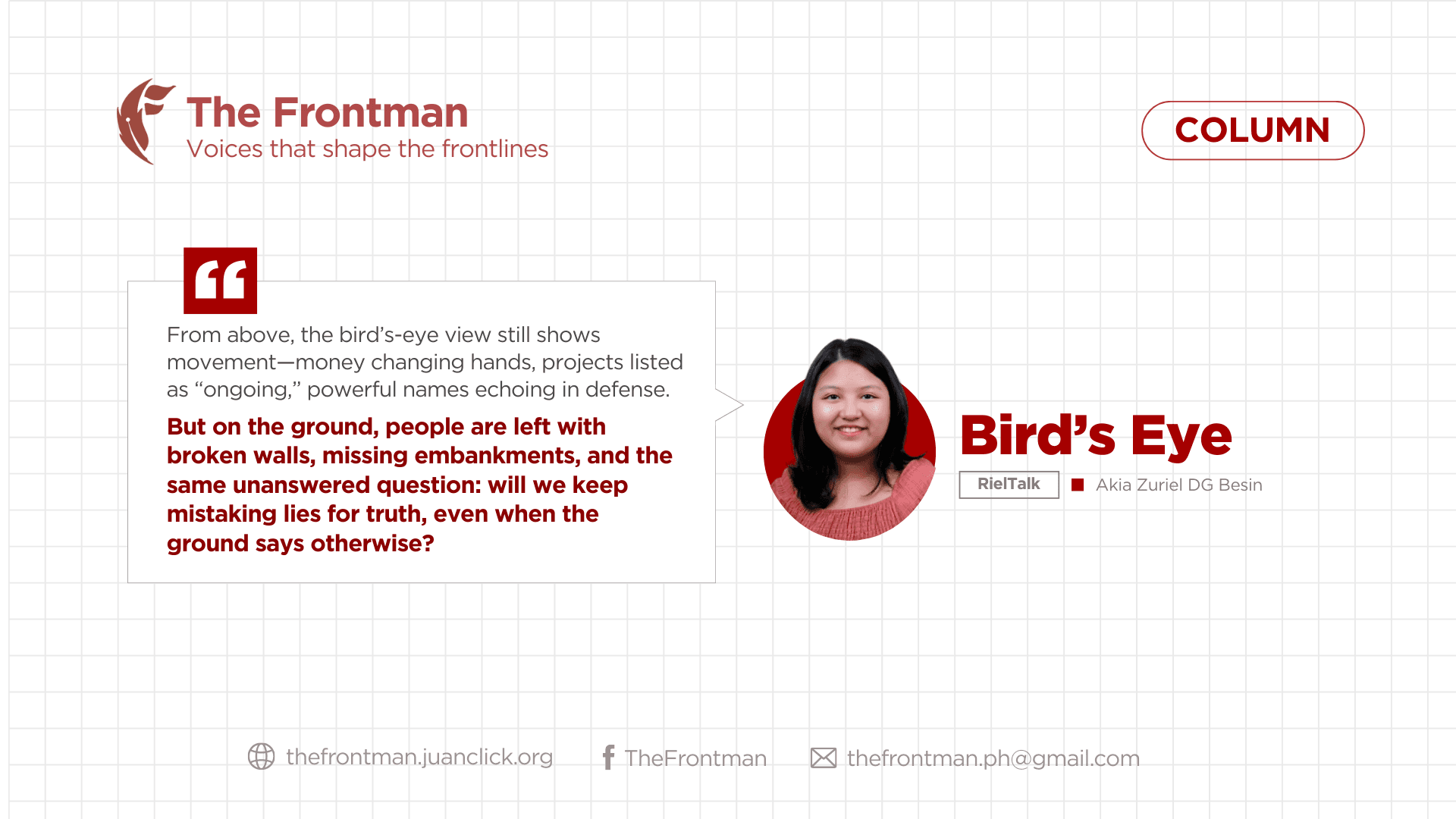 COLUMN | Bird’s Eye