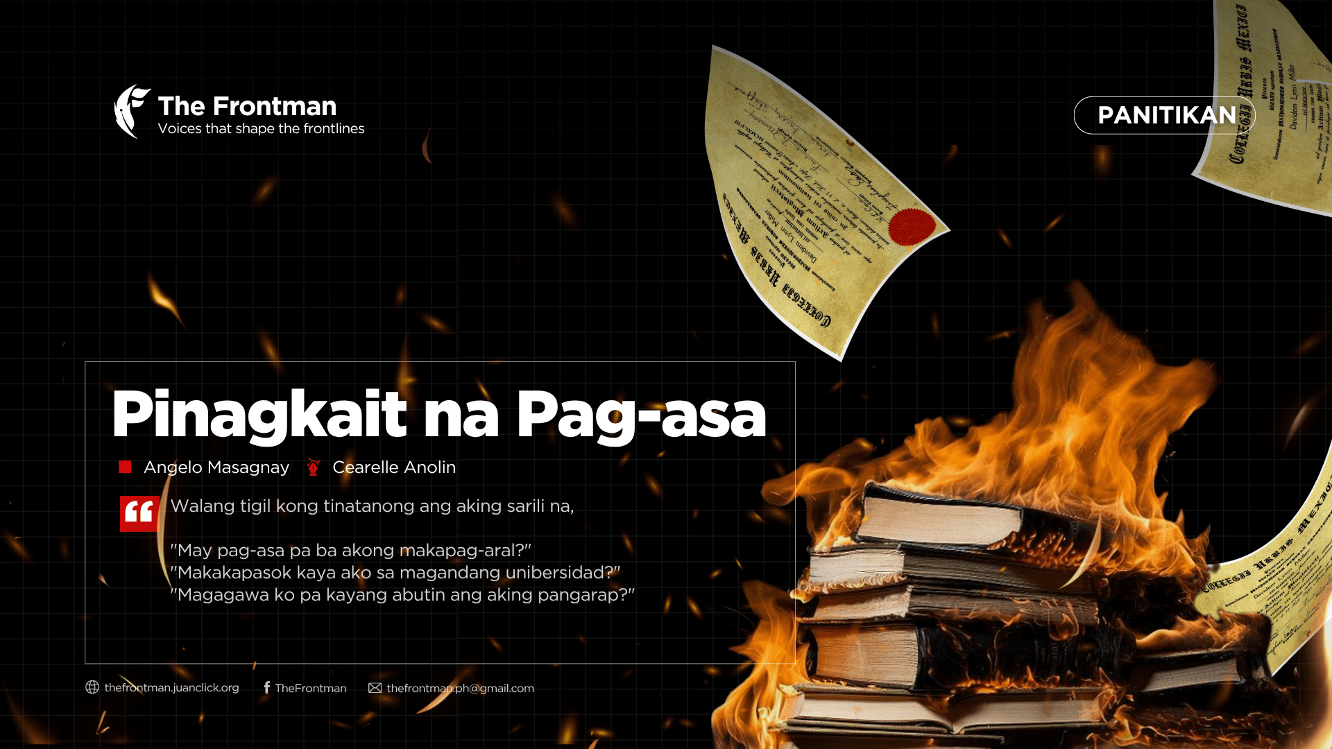 PANITIKAN | Pinagkait na Pag-asa