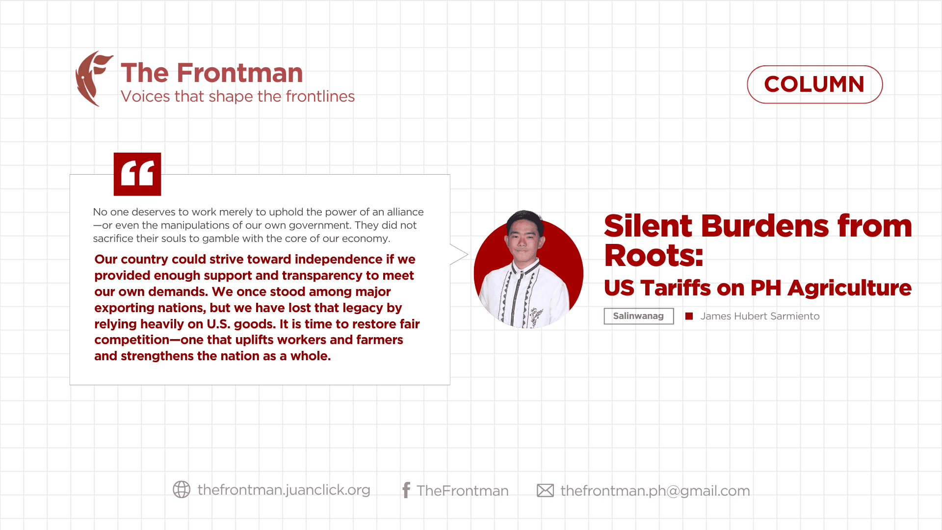 COLUMN | Silent Burdens From Roots