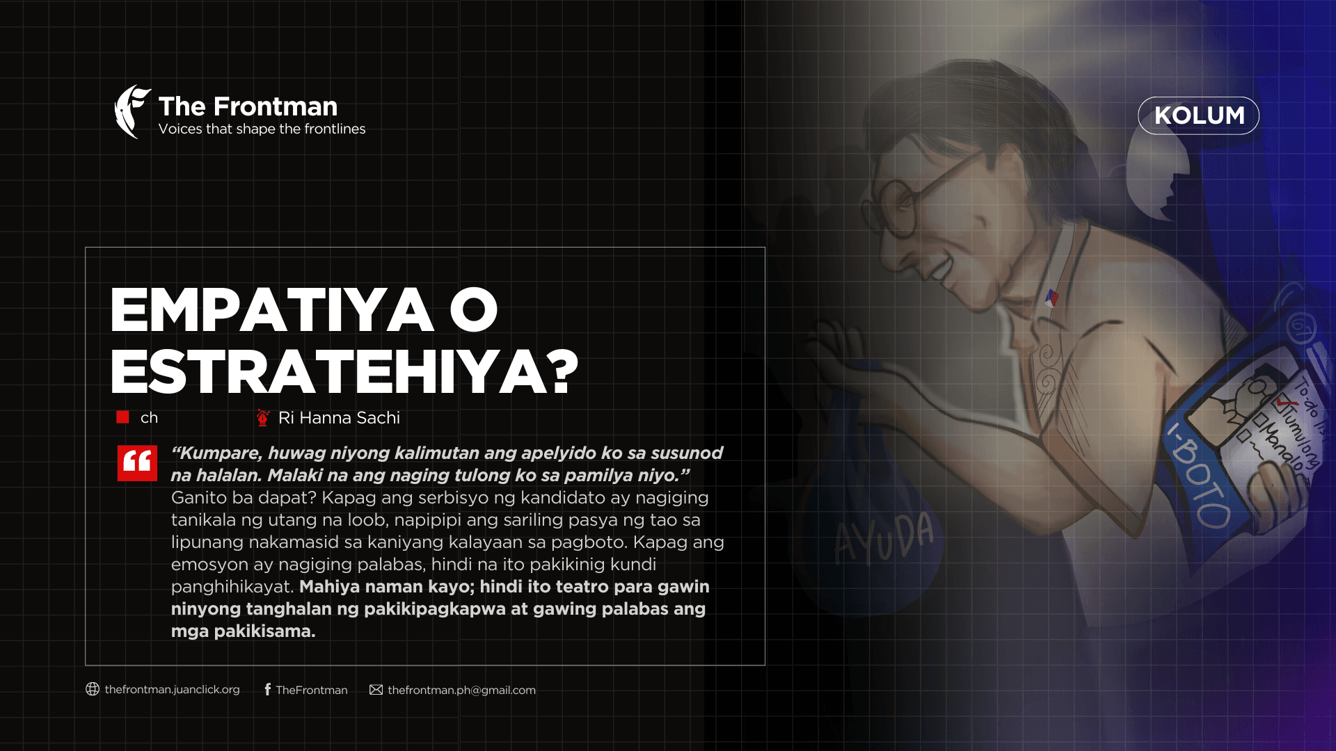 KOLUM |  EMPATIYA O ESTRATEHIYA?