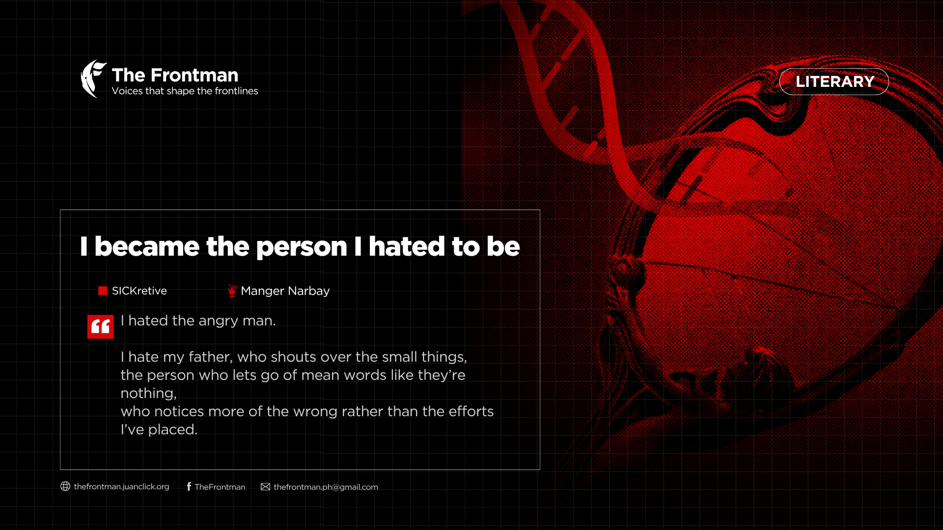 LITERARY | I Became The Person I Hated To Be