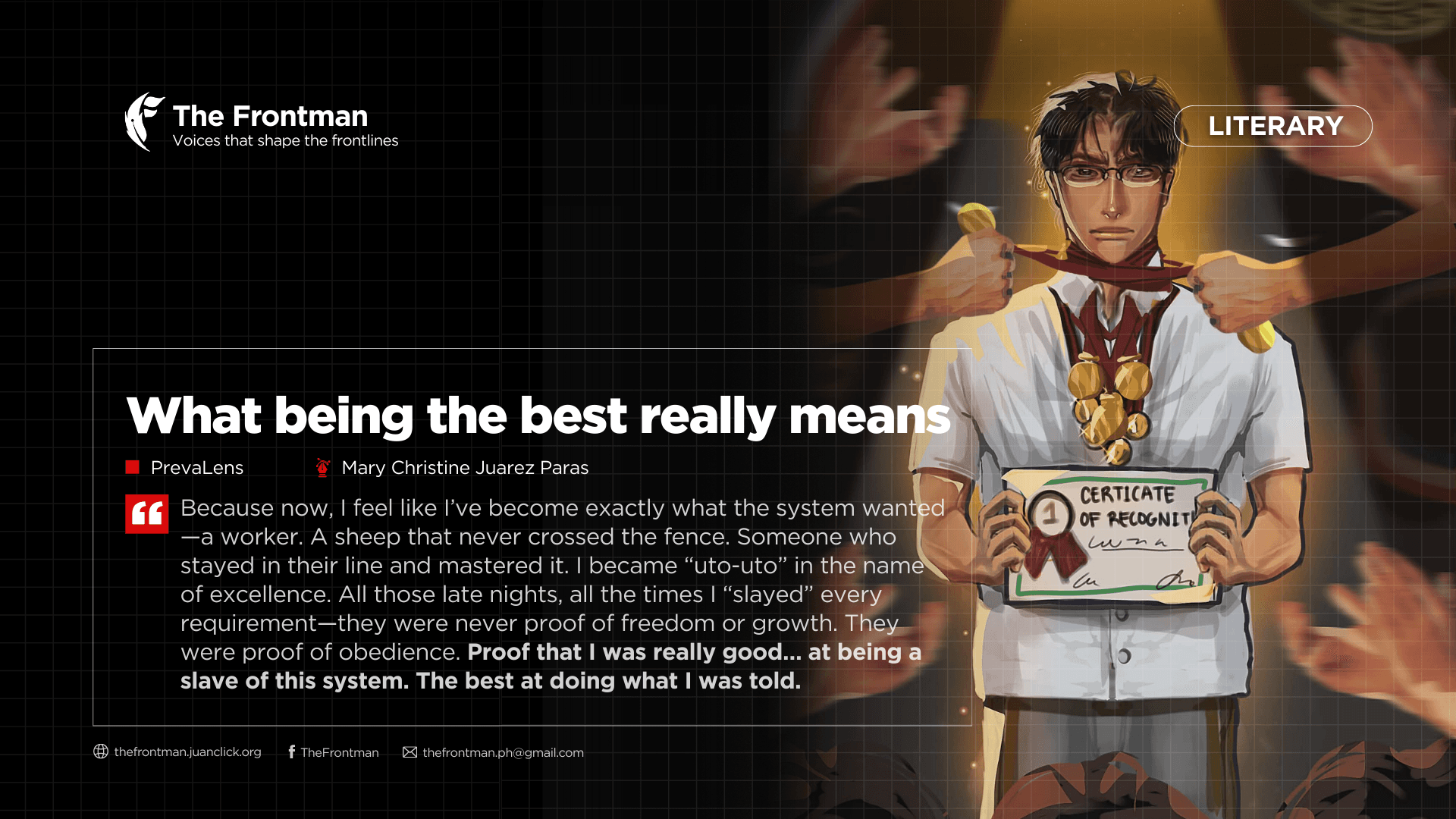 LITERARY | What being the best really means