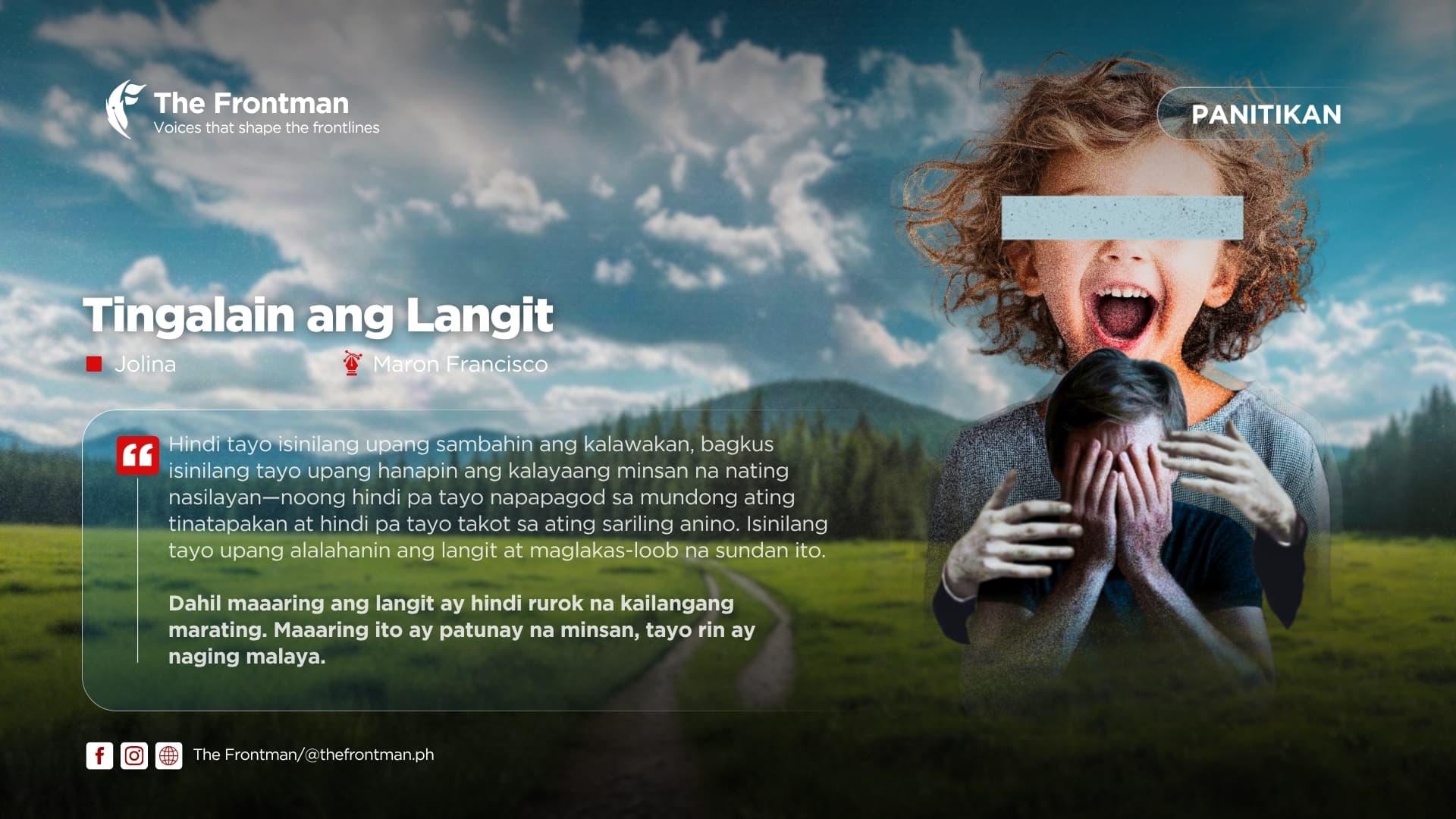 PANITIKAN | Tingalain ang Langit
