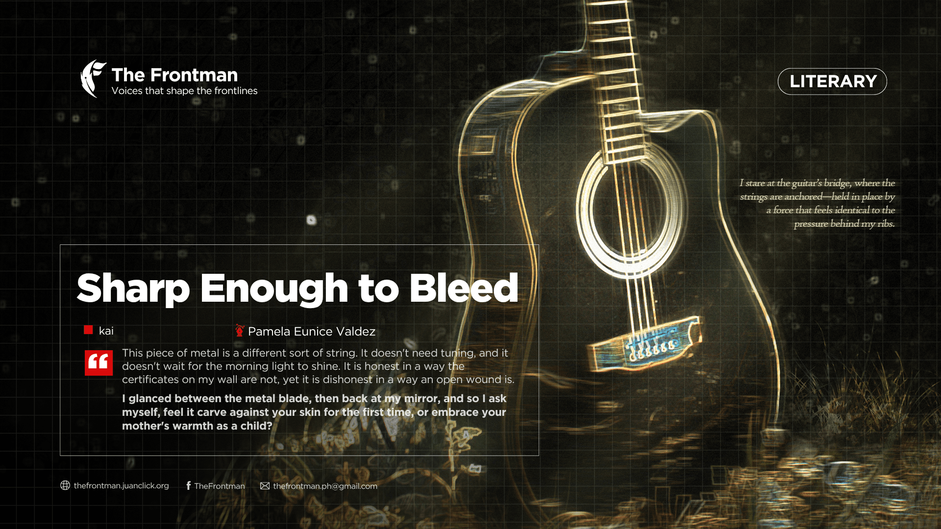 LITERARY | Sharp Enough to Bleed