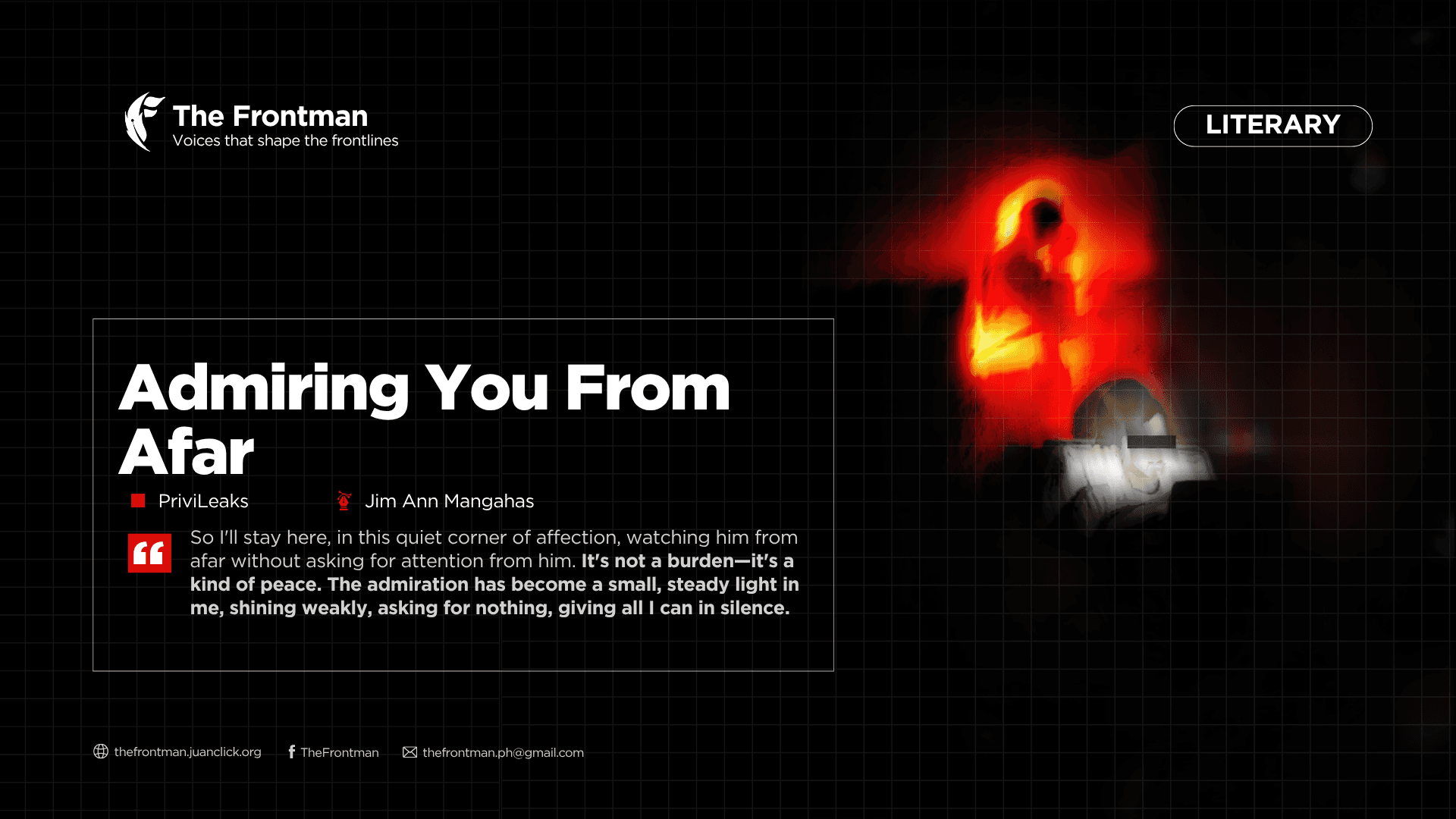 LITERARY | Admiring You From Afar