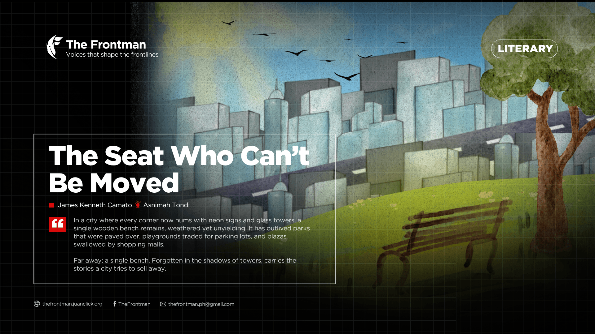LITERARY | The Seat Who Can’t Be Moved